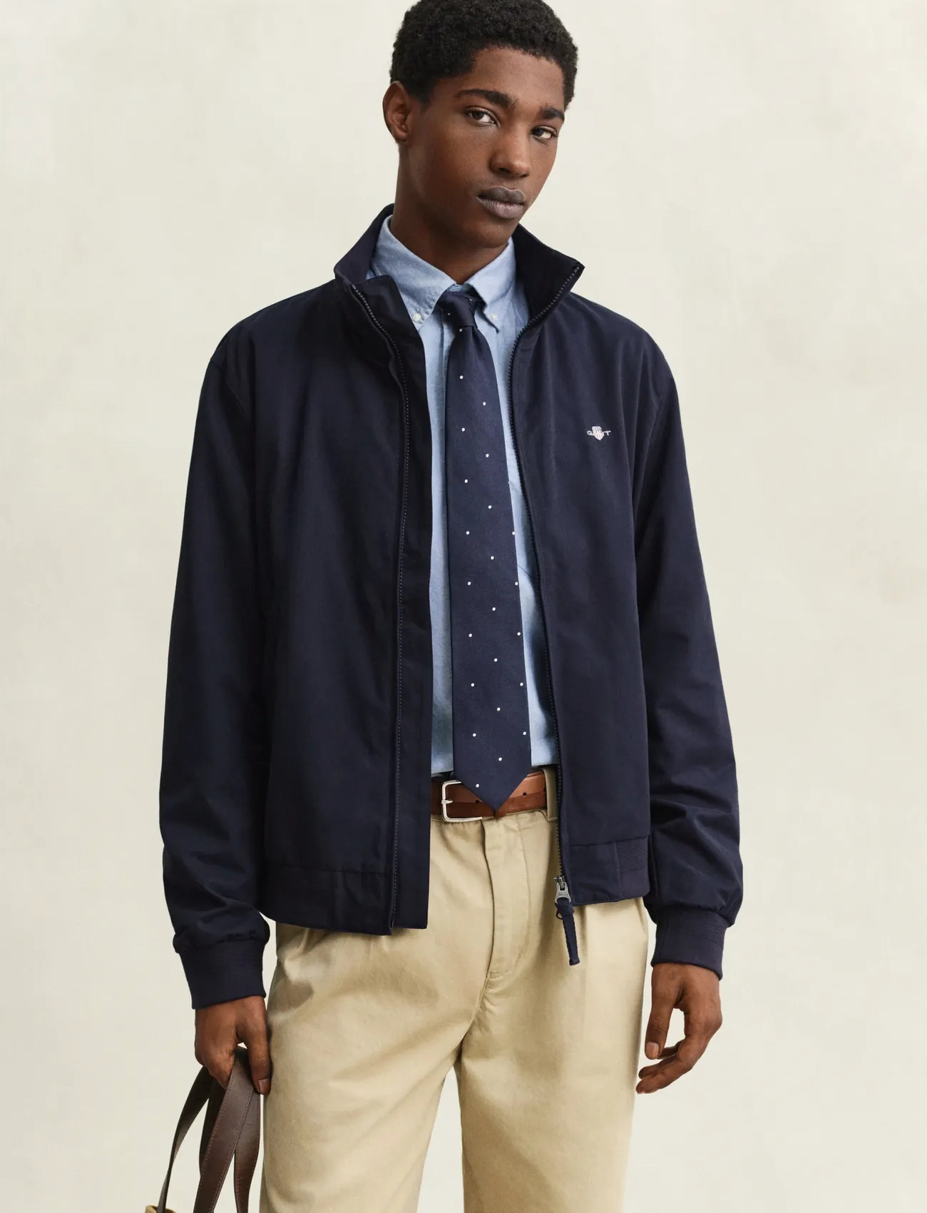 GANT Lightweight Hampshire Jacket, M, Navy, Jakker > Lette Jakker, Herre