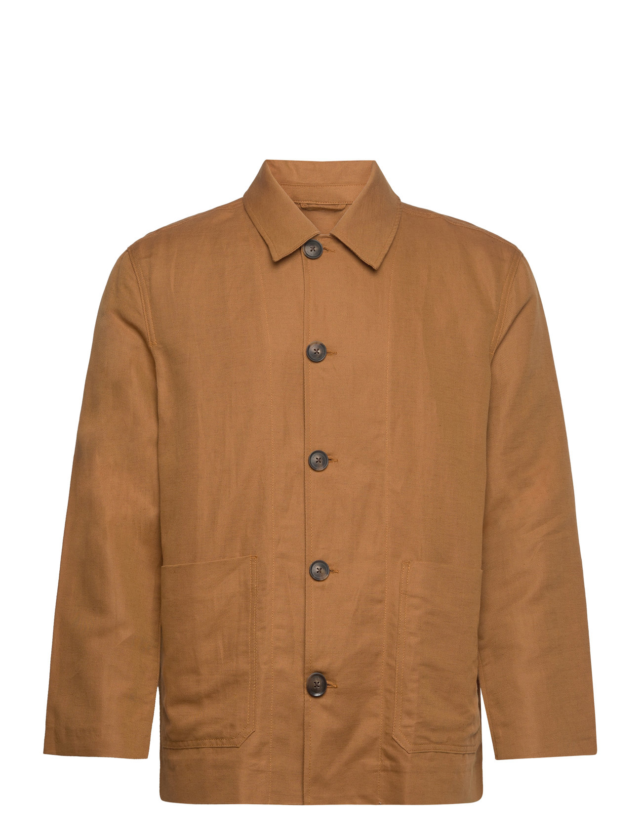 GANT Cotton Linen Jacket Brun