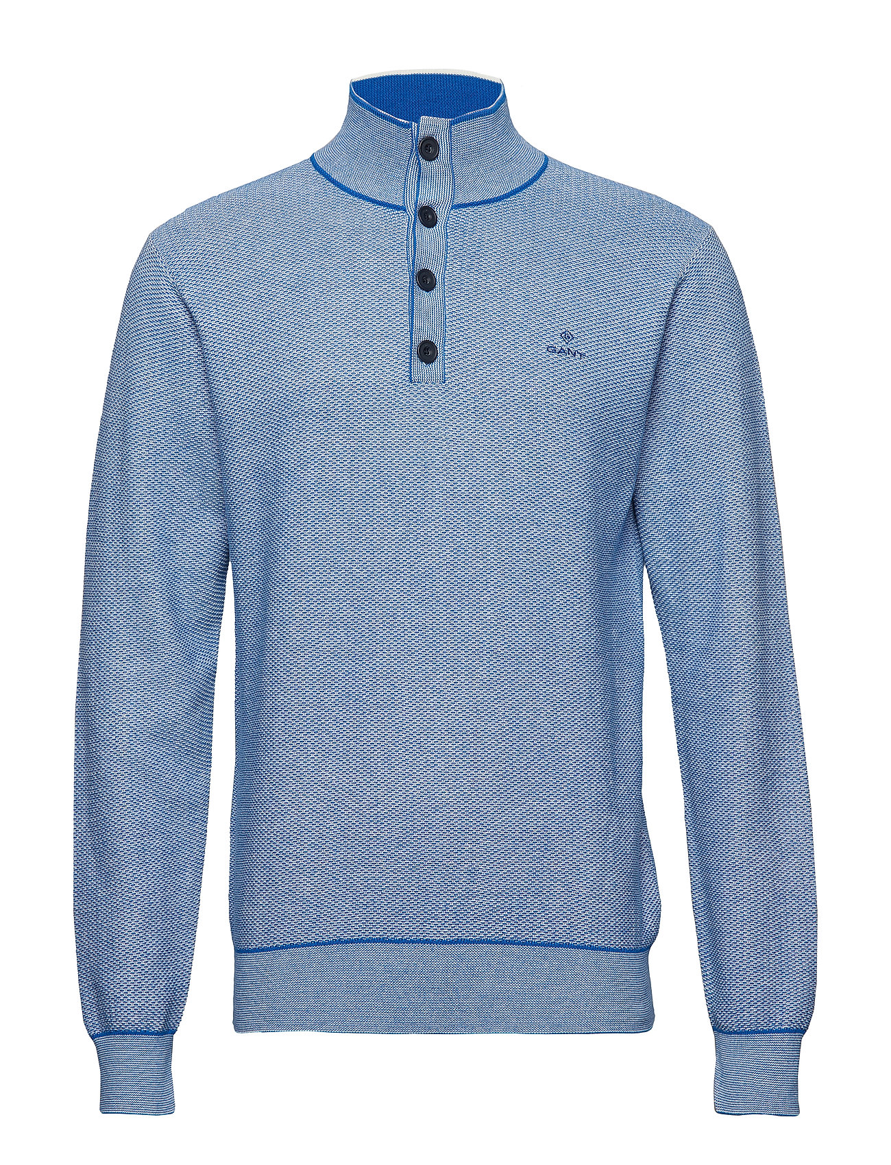 O1 Micro Texture Mock Neck Gebreide Turtleneck Coltrui Blauw Gant gant kopen in de aanbieding O1 Micro Texture Mock Neck Gebreide Turtleneck Coltrui Blauw Gant gant kopen in de aanbieding