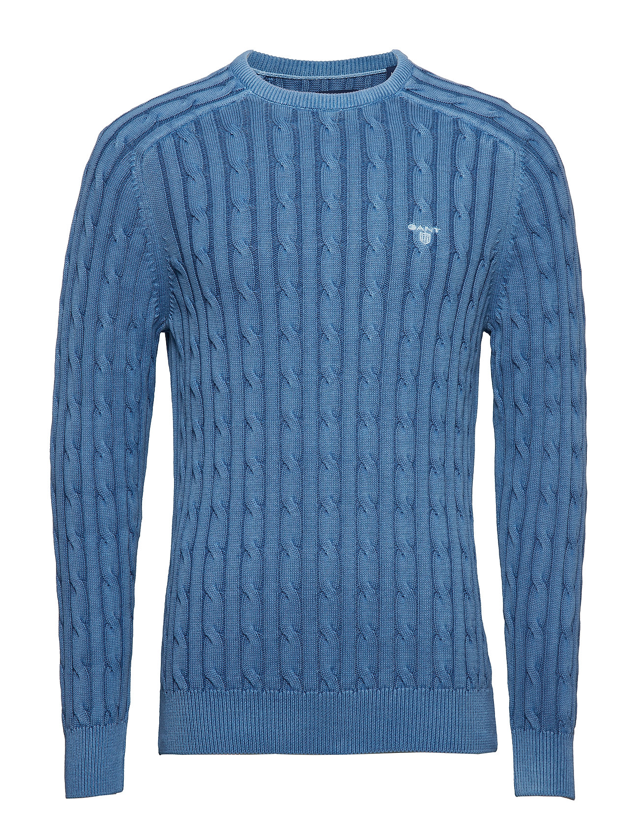 O2 Sunbleached Cable Crew Gebreide Trui Met Ronde Kraag Blauw Gant gant kopen in de aanbieding O2 Sunbleached Cable Crew Gebreide Trui Met Ronde Kraag Blauw Gant gant kopen in de aanbieding