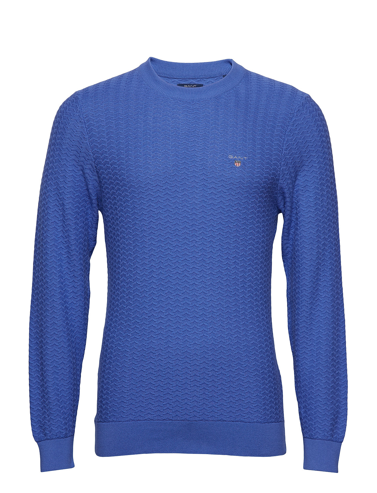 O2 Herringb Texture Crew Gebreide Trui Met Ronde Kraag Blauw Gant gant kopen in de aanbieding O2 Herringb Texture Crew Gebreide Trui Met Ronde Kraag Blauw Gant gant kopen in de aanbieding