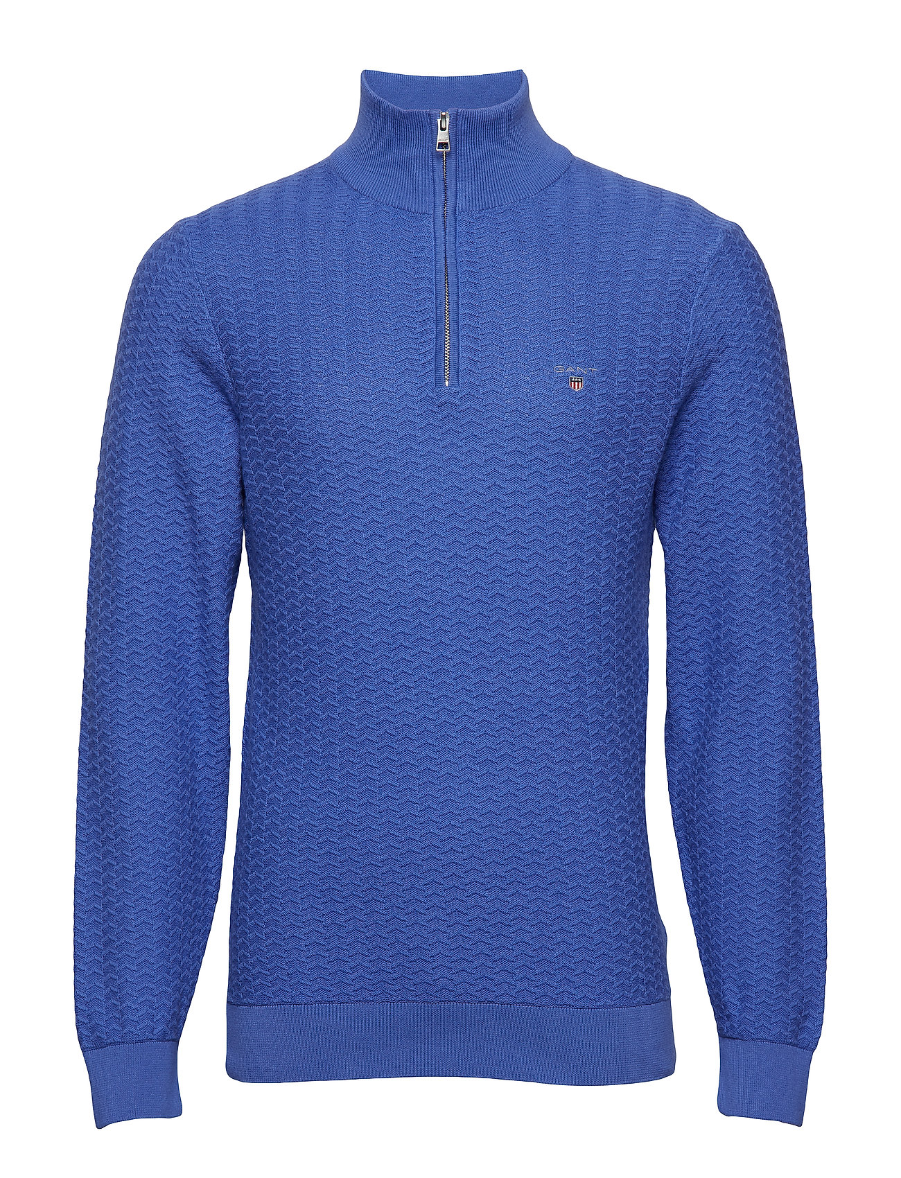 O2 Herringb Texture Halfzip Gebreide Turtleneck Coltrui Blauw Gant gant kopen in de aanbieding O2 Herringb Texture Halfzip Gebreide Turtleneck Coltrui Blauw Gant gant kopen in de aanbieding