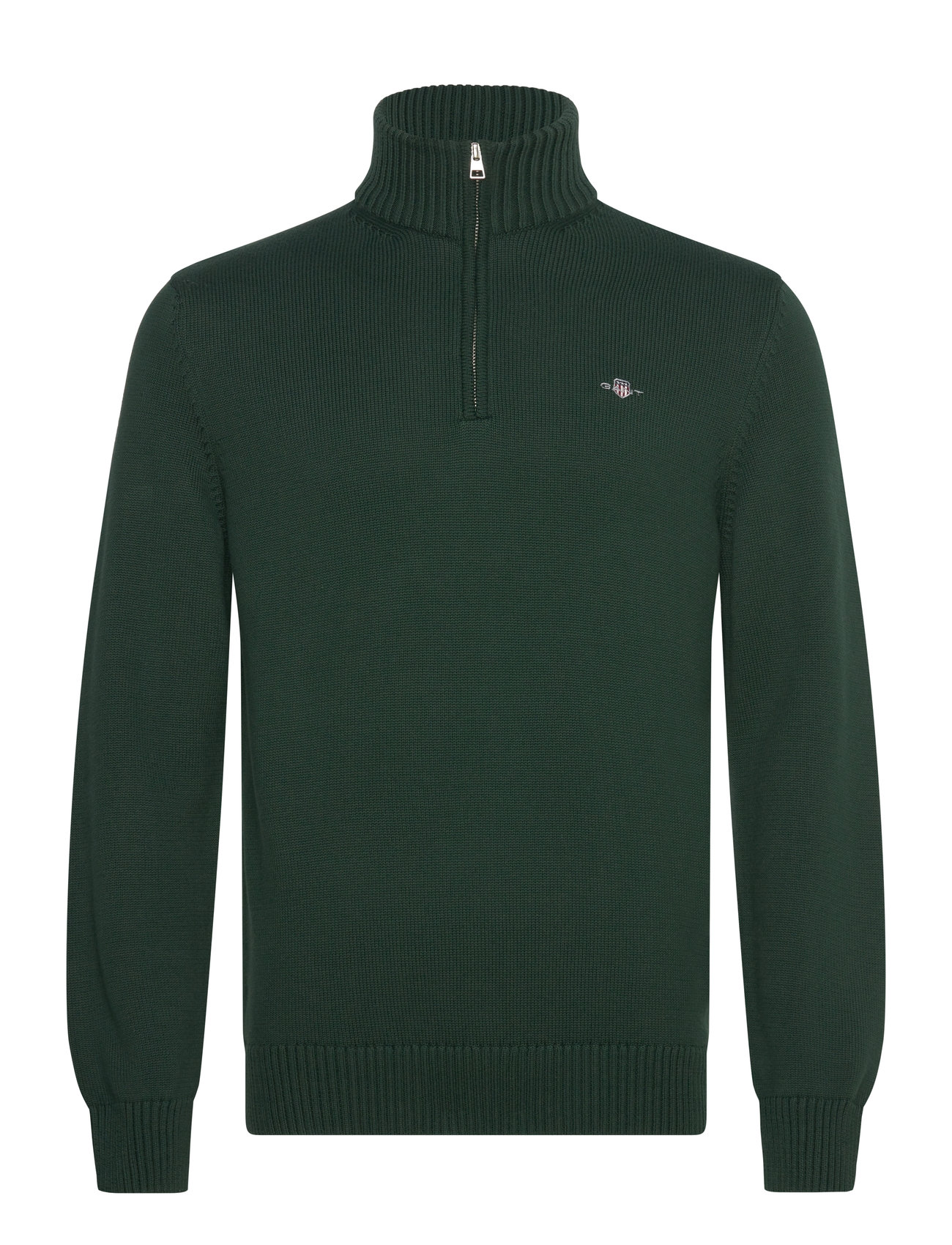 Casual Cotton Half Zip Green GANT