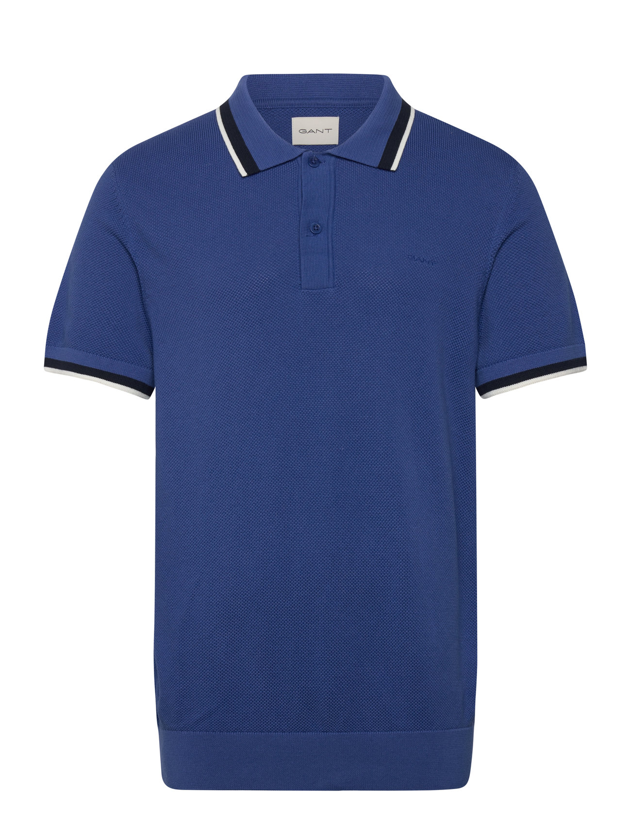 Cotton Pique Ss Polo Blue GANT