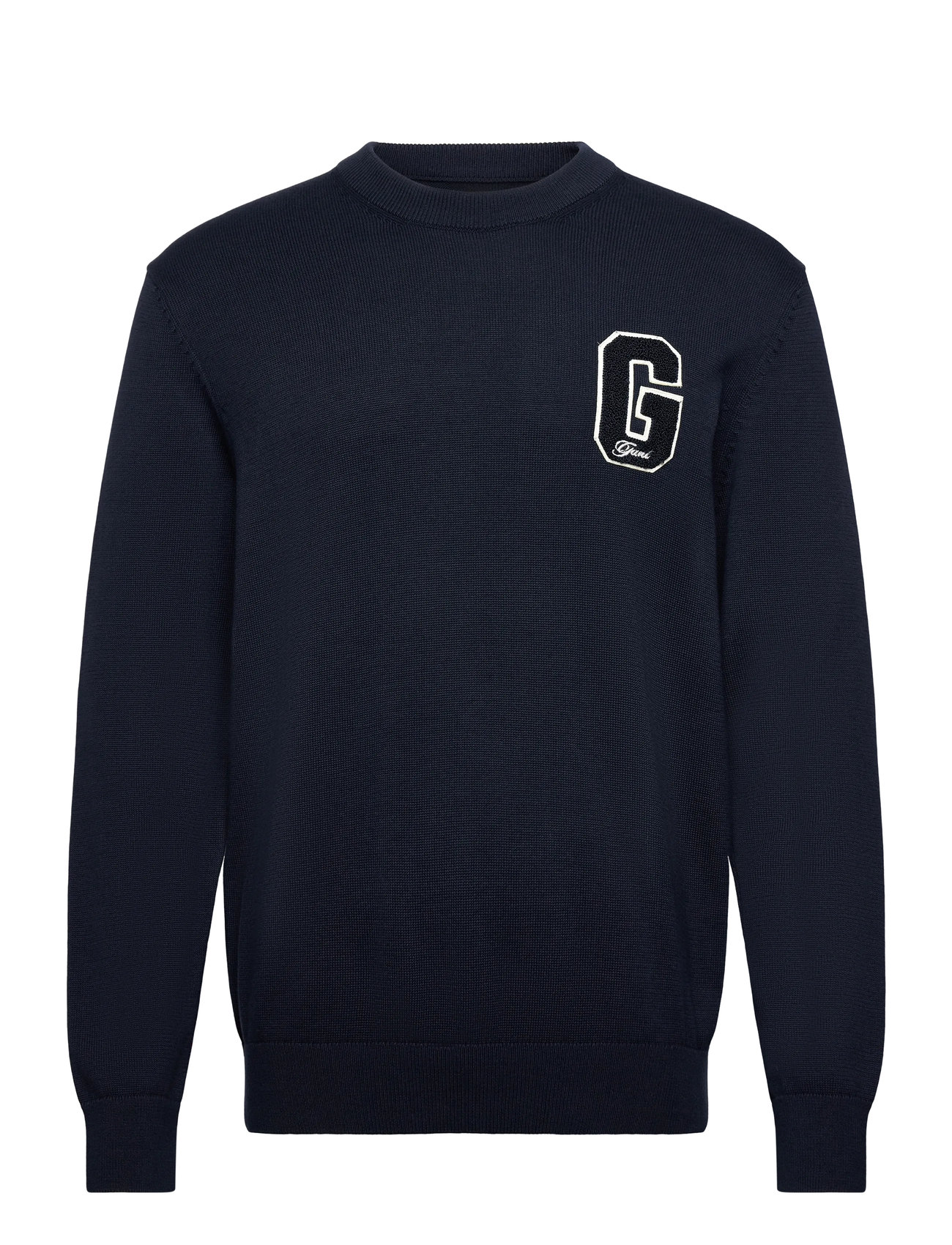 GANT Klein Graphic Badge C-Neck Navy - L - Herren