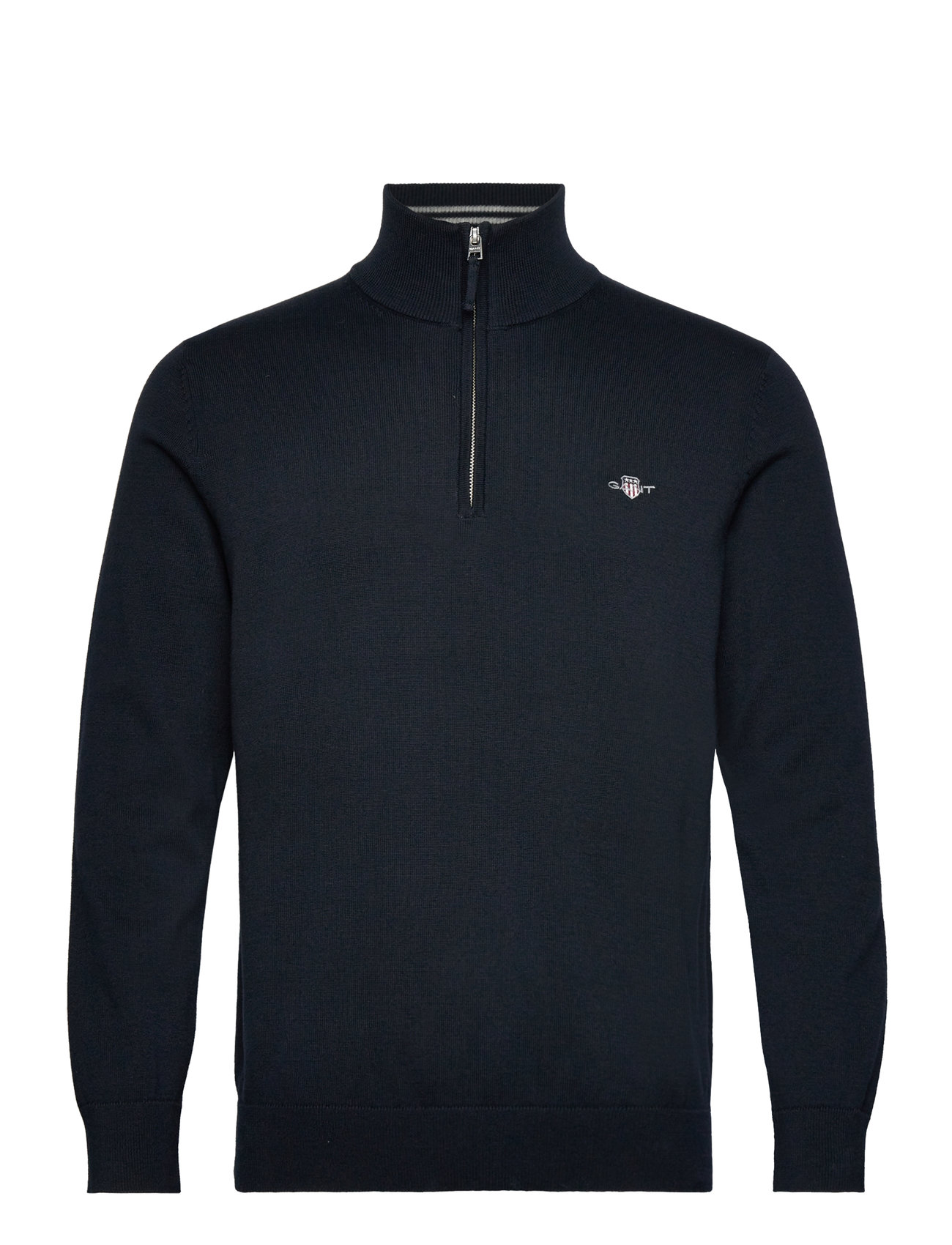 Classic Cotton Half Zip Navy GANT