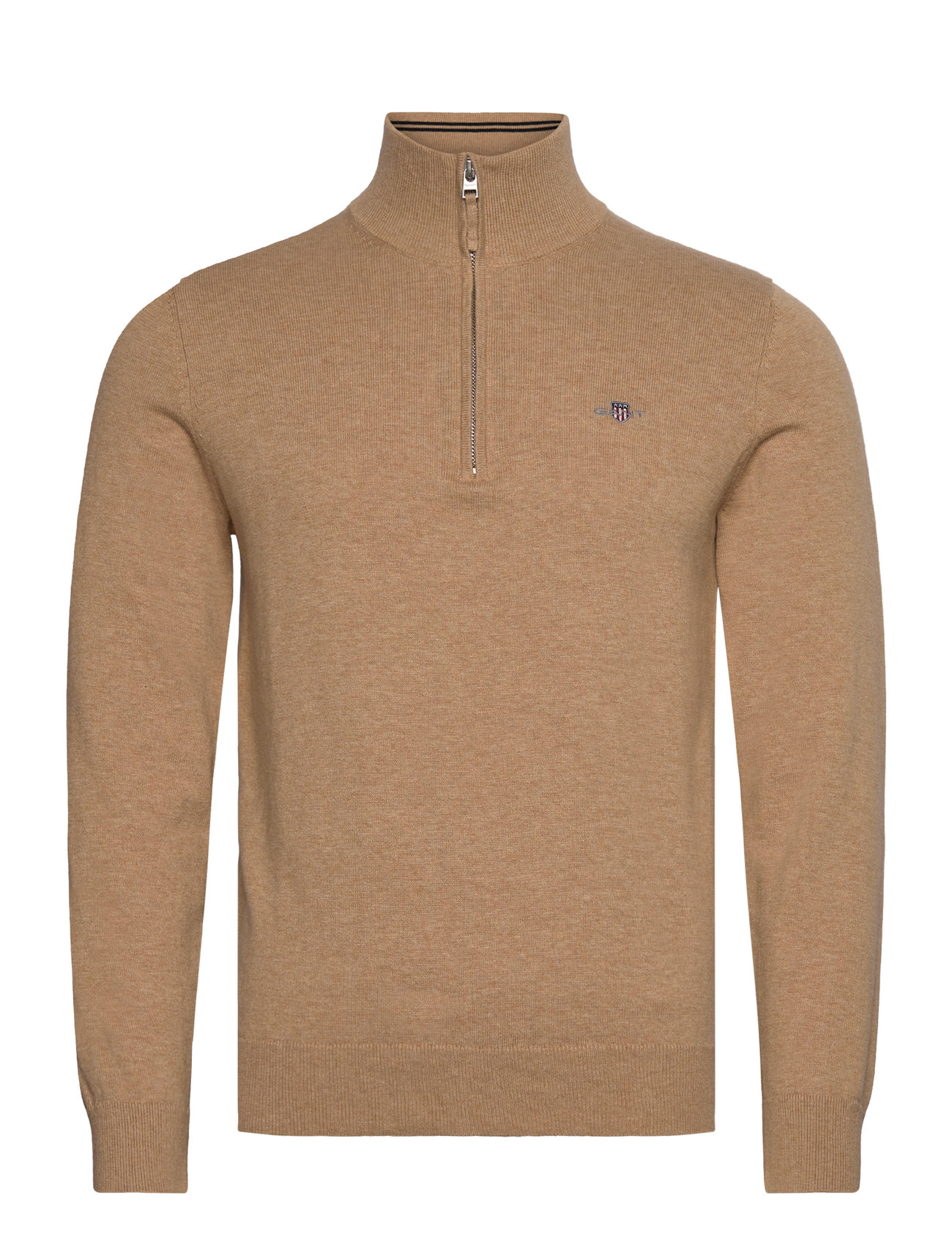 Classic Cotton Half Zip Beige GANT