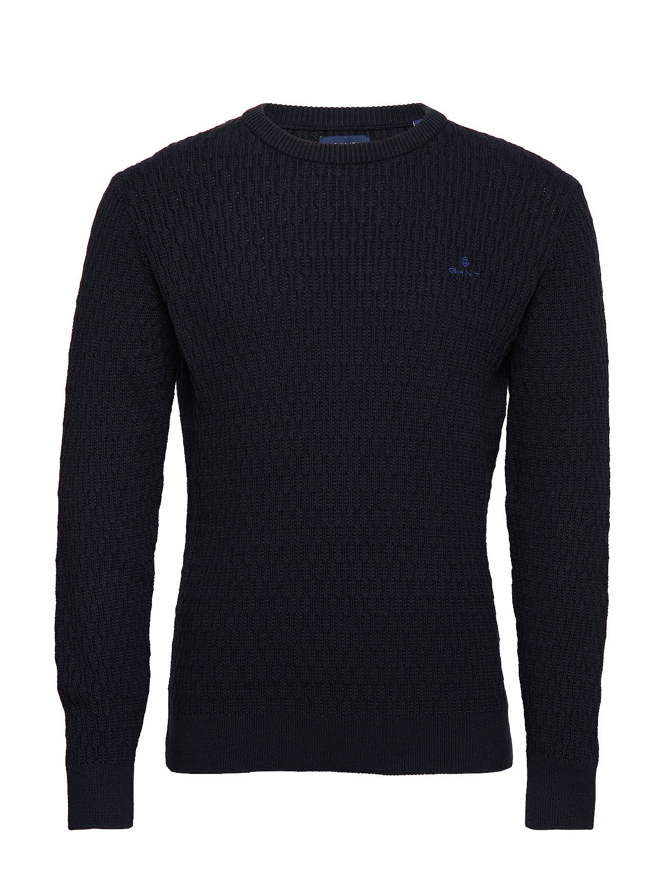 D1 Wheat Texture Crew Gebreide Trui Met Ronde Kraag Blauw Gant gant kopen in de aanbieding D1 Wheat Texture Crew Gebreide Trui Met Ronde Kraag Blauw Gant gant kopen in de aanbieding