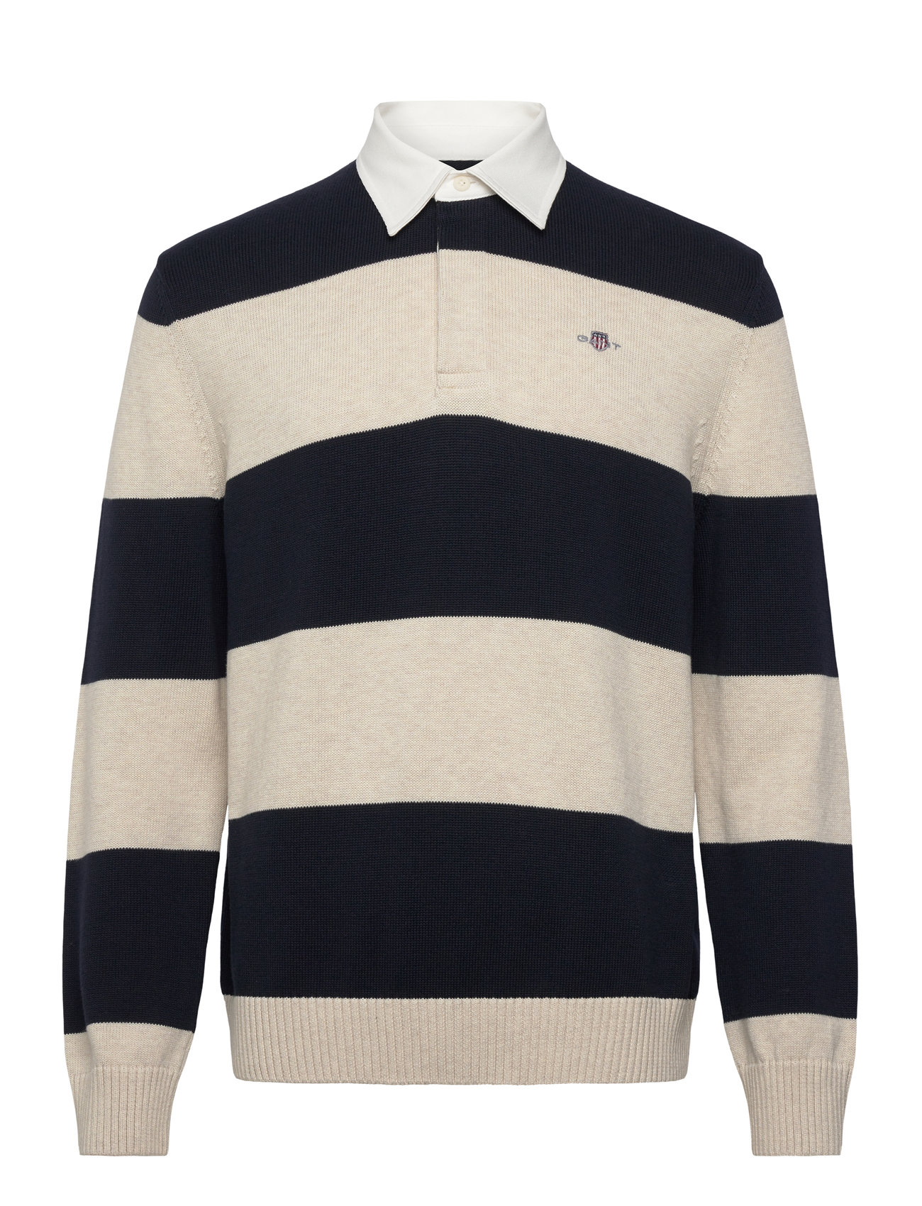 GANT Barstriped Polo Navy - XXXXL - Herren