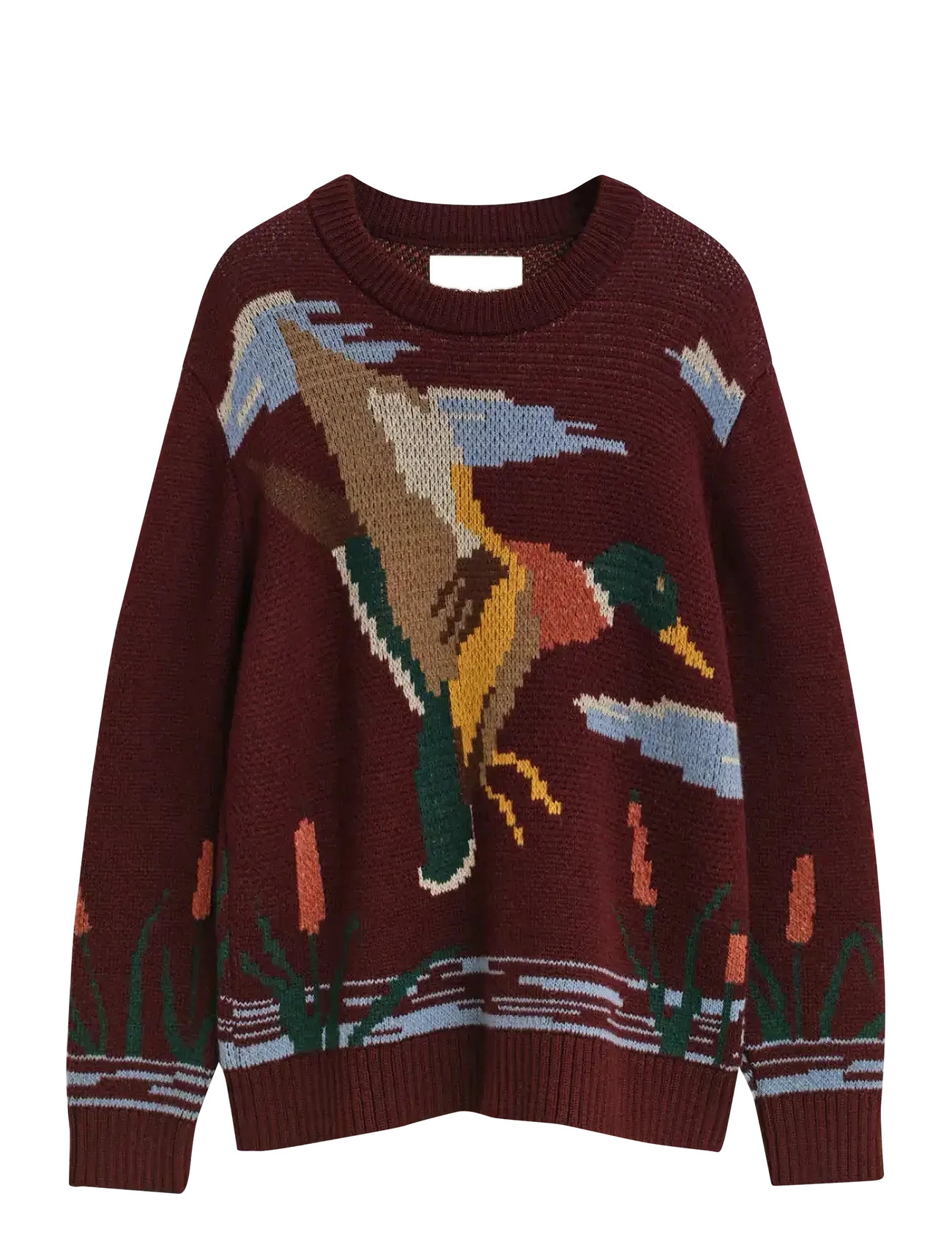 GANT Bird Graphic C-Neck Patterned - L - Herren