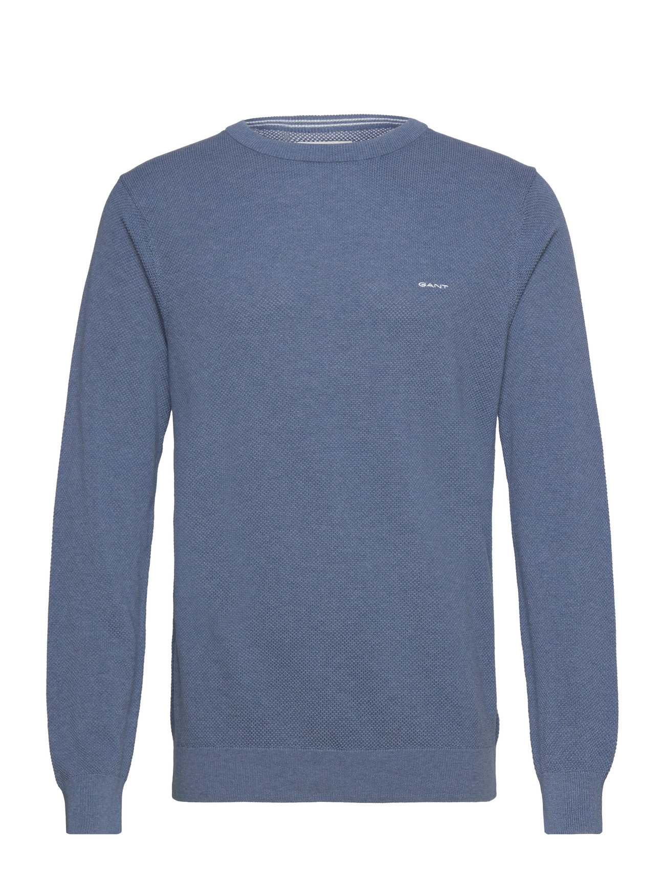 Cotton Pique C-Neck Blue GANT