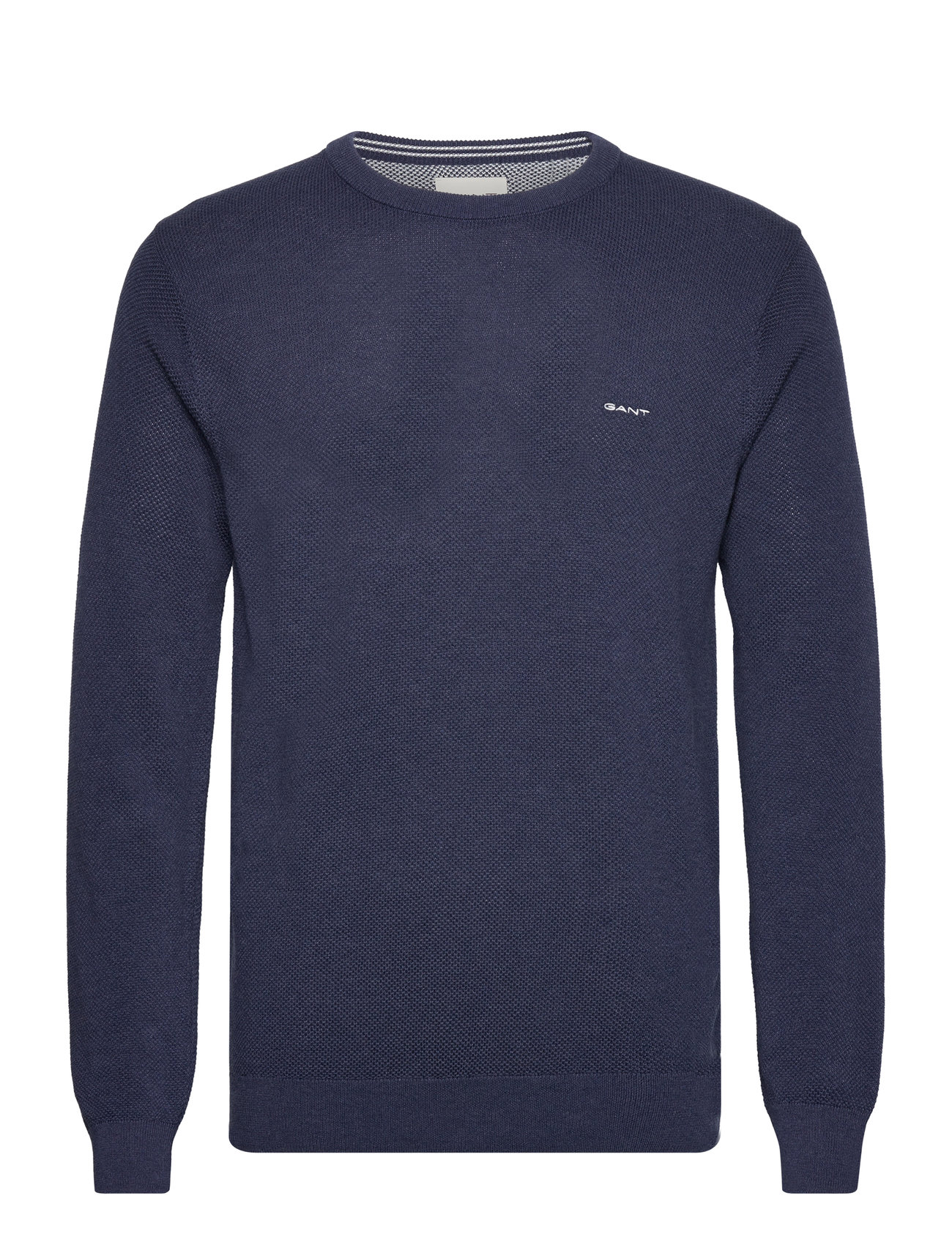 Cotton Pique C-Neck Navy GANT 69662