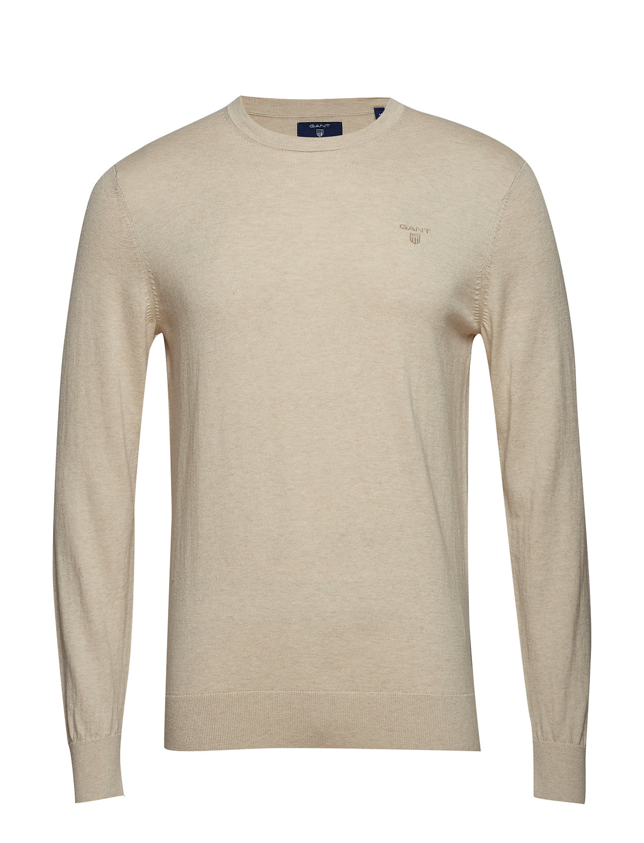 O2 Cotton Cashmere Crew Gebreide Trui Met Ronde Kraag Creme Gant gant kopen in de aanbieding O2 Cotton Cashmere Crew Gebreide Trui Met Ronde Kraag Creme Gant gant kopen in de aanbieding