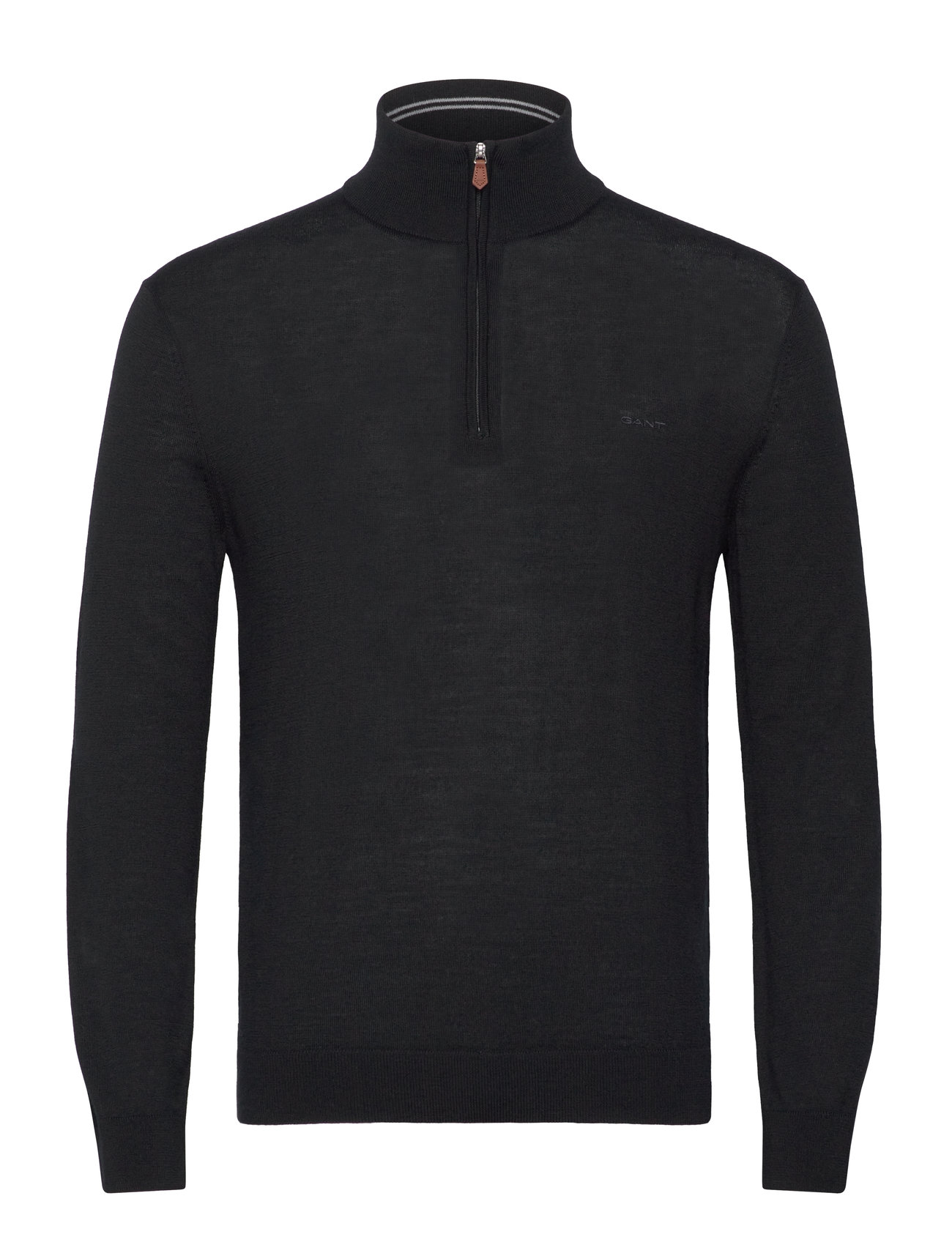 Extrafine Merino Wool Half Zip Black GANT