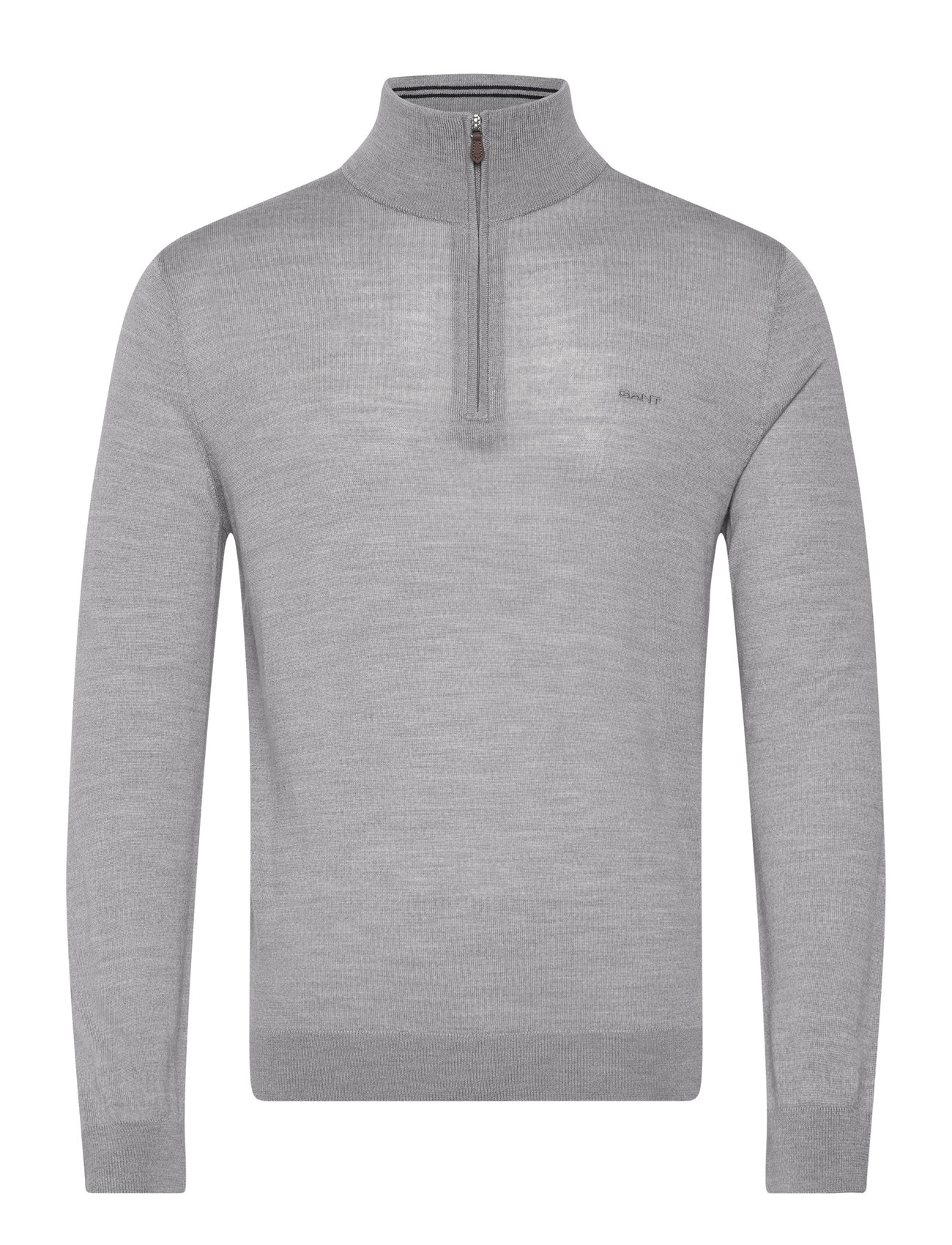 Extrafine Merino Wool Half Zip Grey GANT