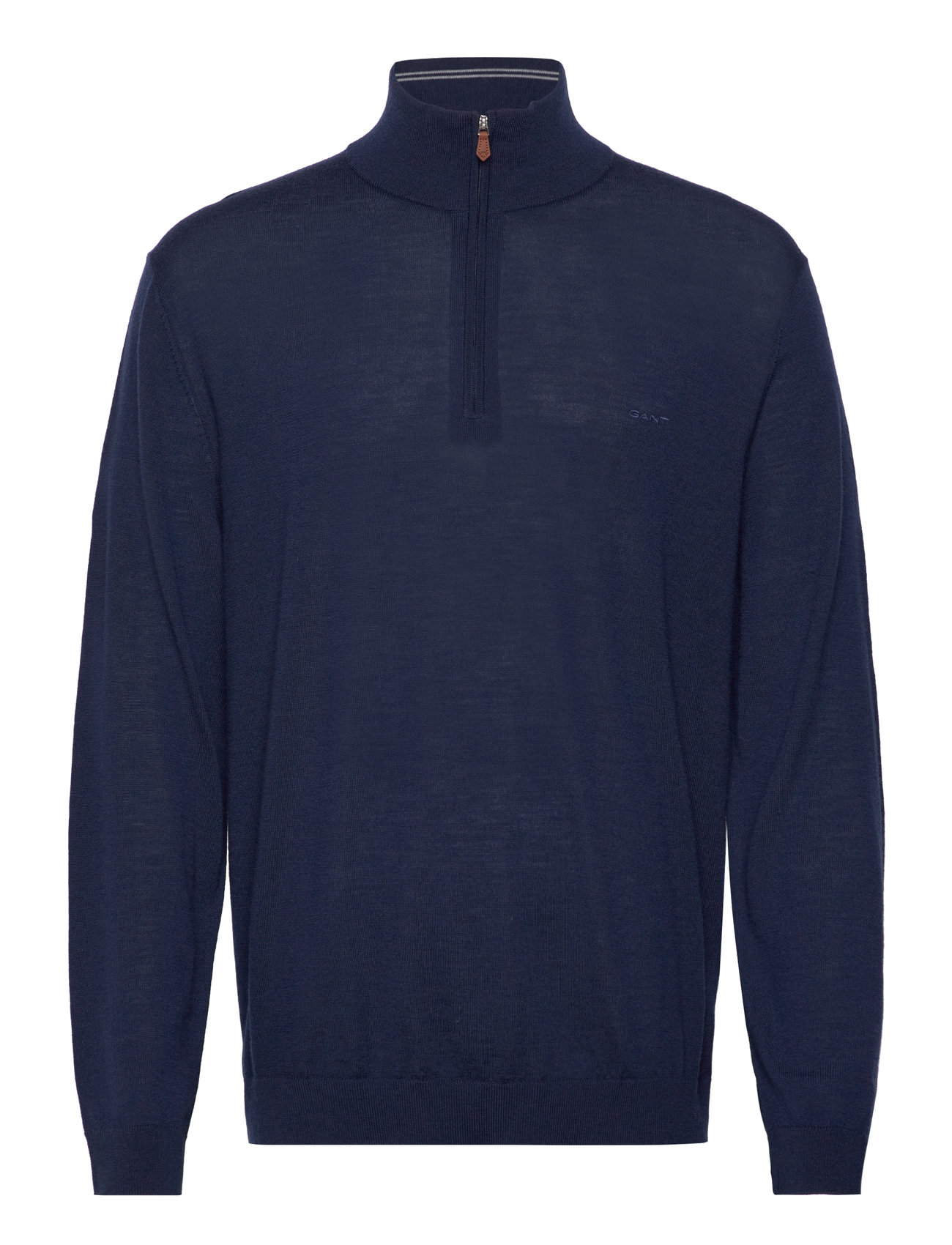 Extrafine Merino Wool Half Zip Navy GANT