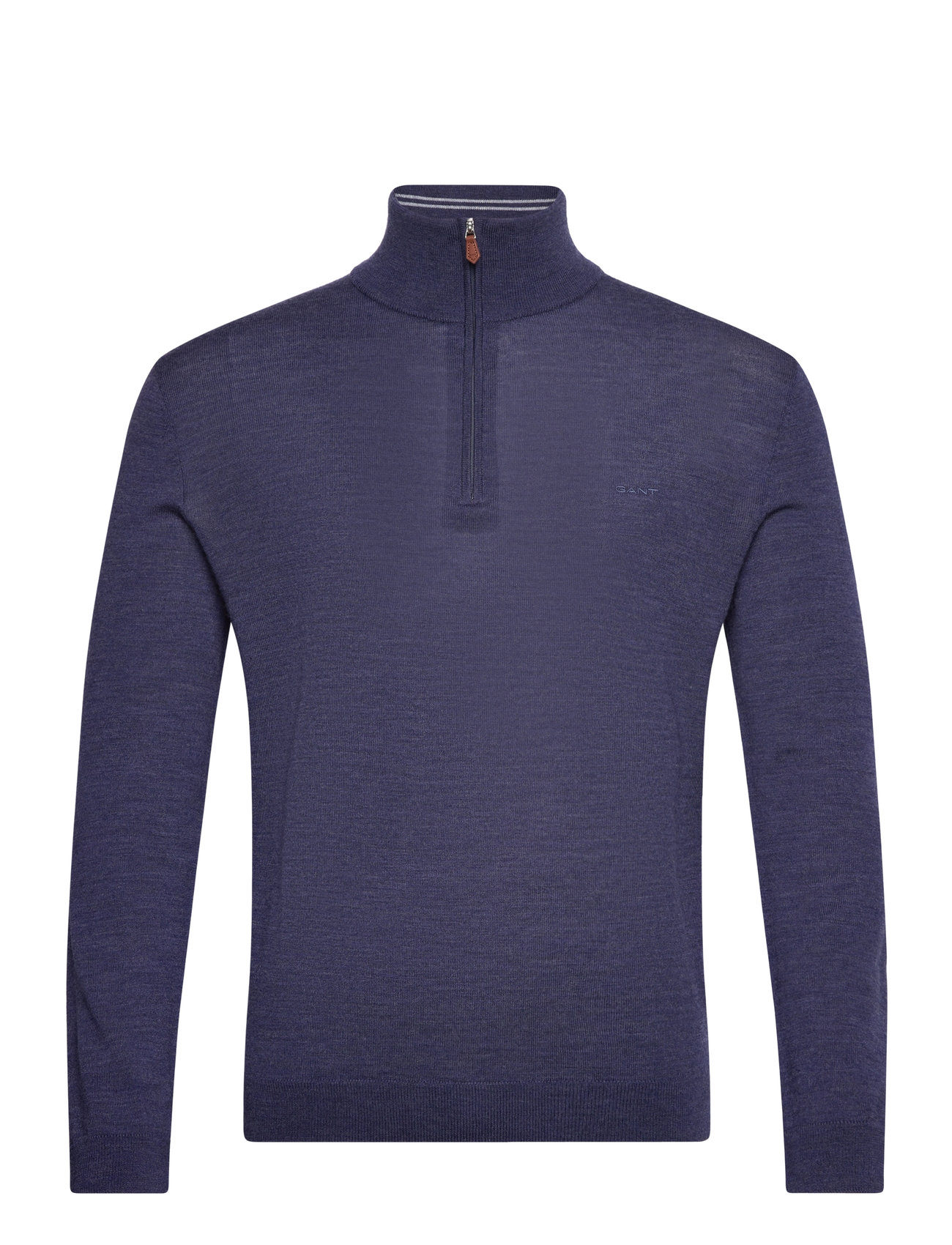 Extrafine Merino Wool Half Zip Navy GANT