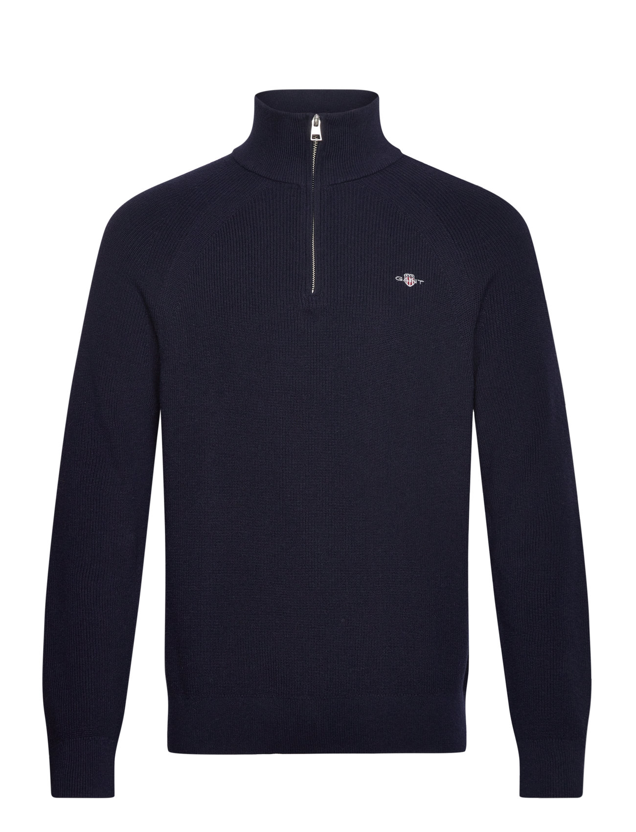 Cotton Wool Rib Half Zip Navy GANT