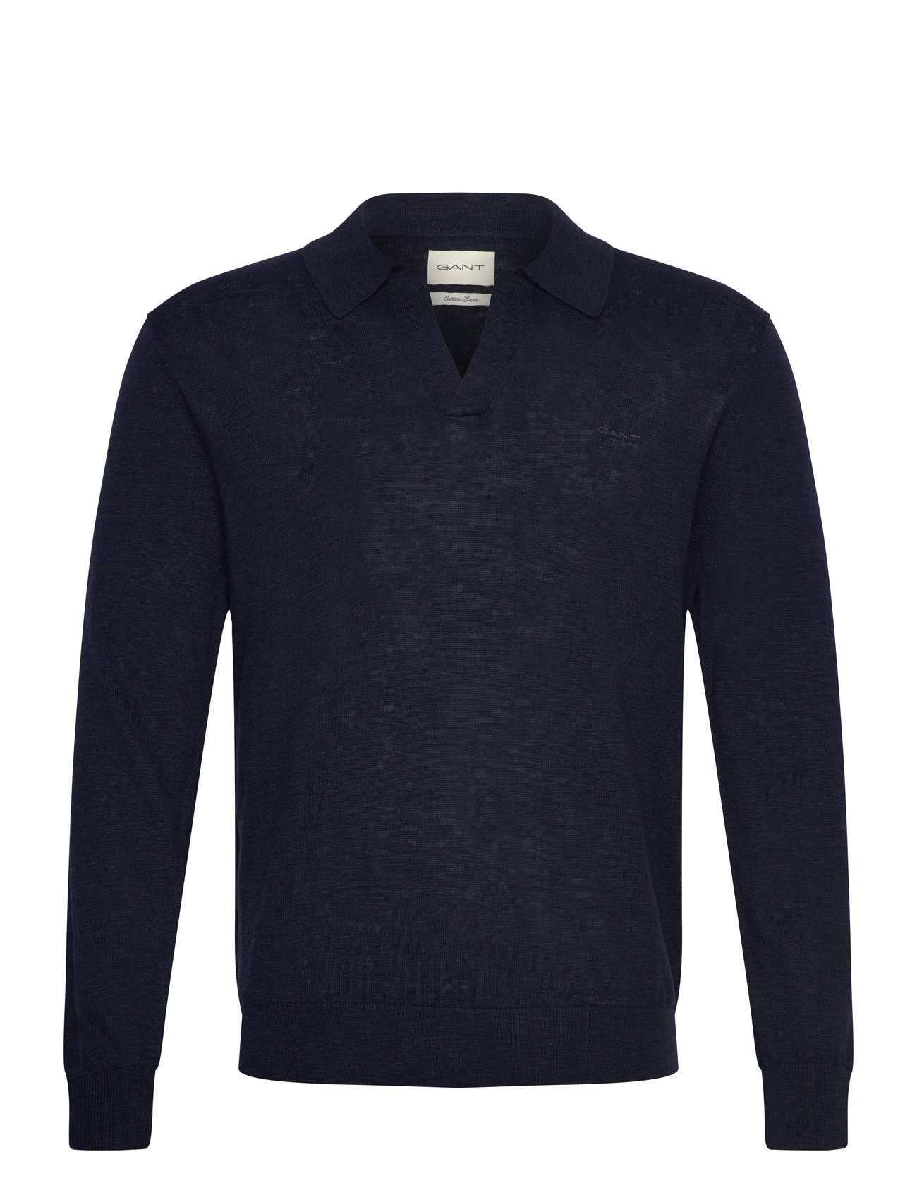 GANT Linen Blend Polo Navy - XL - Herren