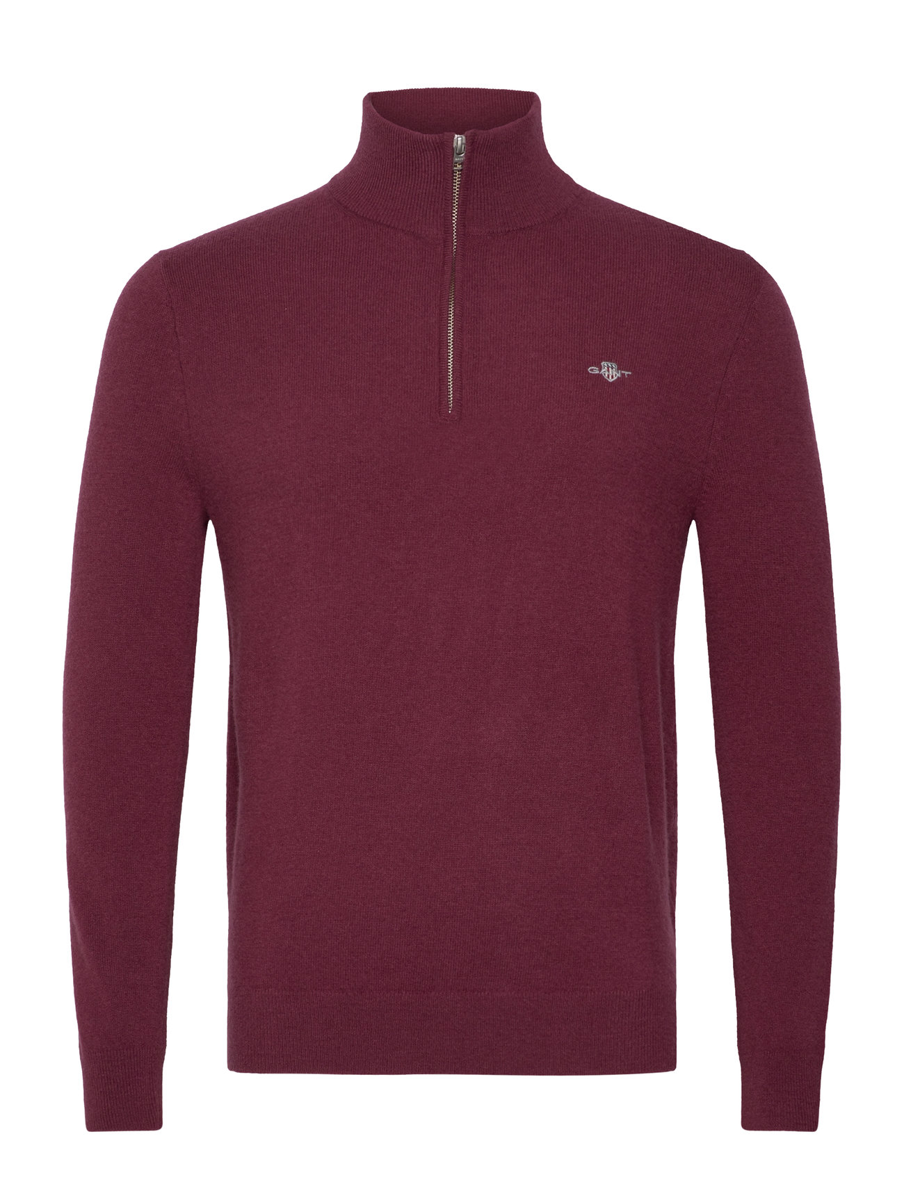 Extrafine Lambswool Half Zip Burgundy GANT