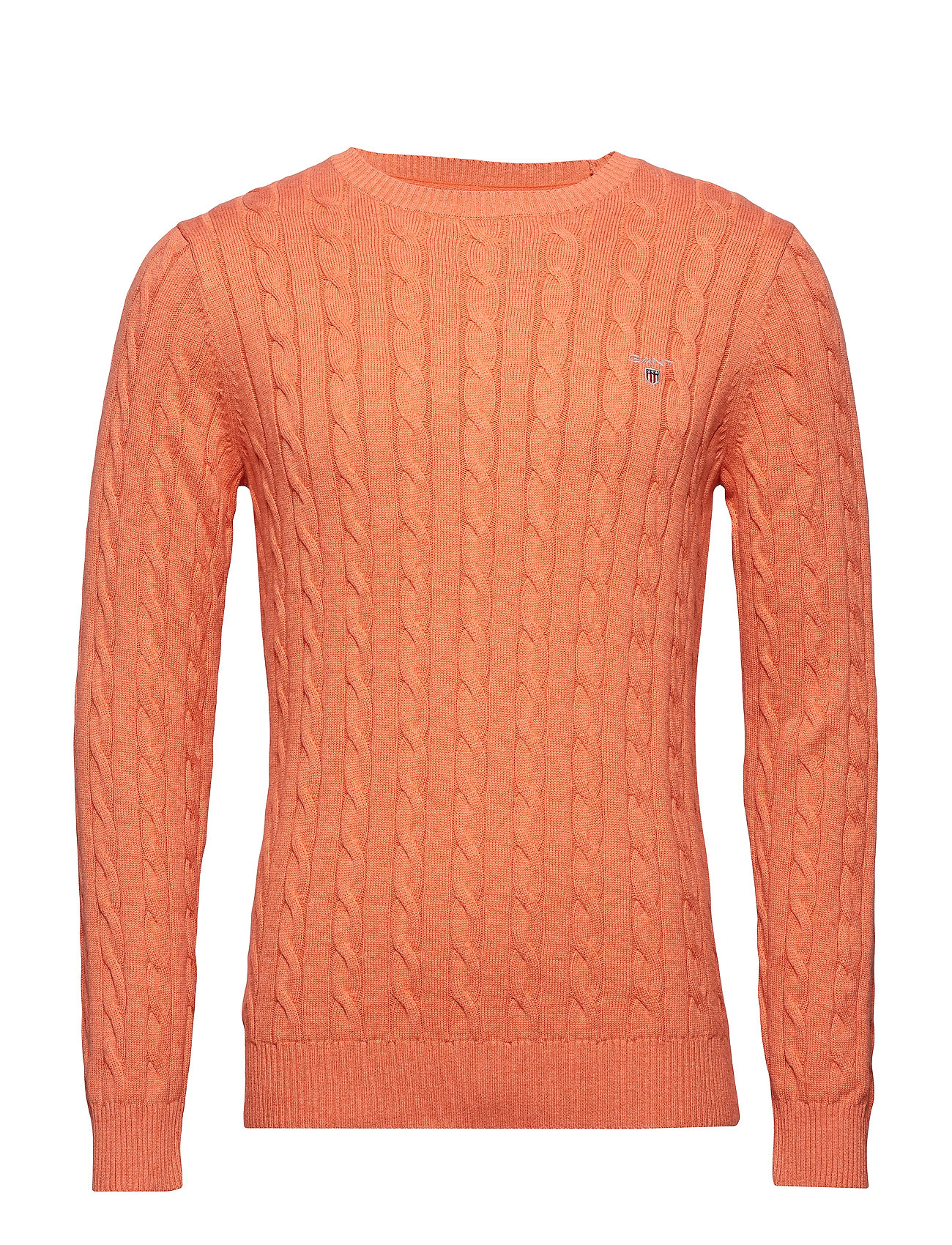 Cotton Cable Crew Gebreide Trui Met Ronde Kraag Oranje Gant gant kopen in de aanbieding Cotton Cable Crew Gebreide Trui Met Ronde Kraag Oranje Gant gant kopen in de aanbieding