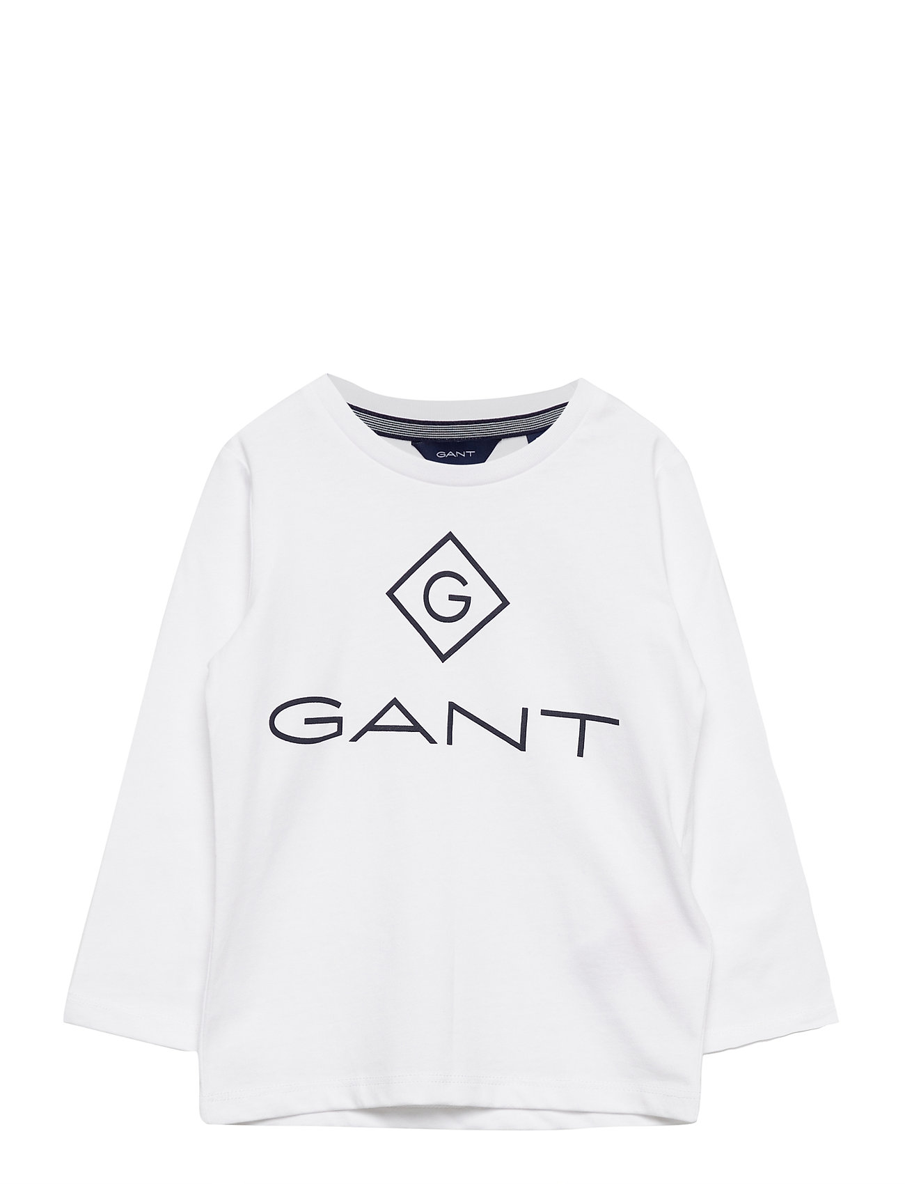Blå Gant Lock-Up Ls T-Shirt Langærmet T-shirt Hvid GANT t-shirts & toppe børn - Pashion.dk