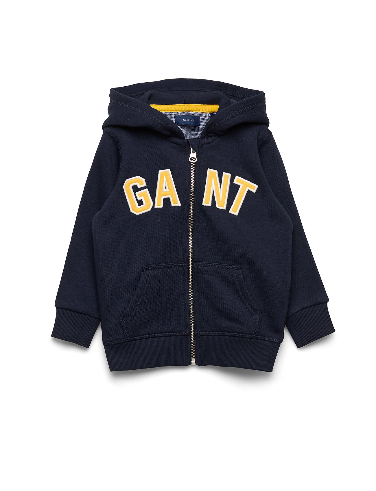 gant logo full zip hoodie