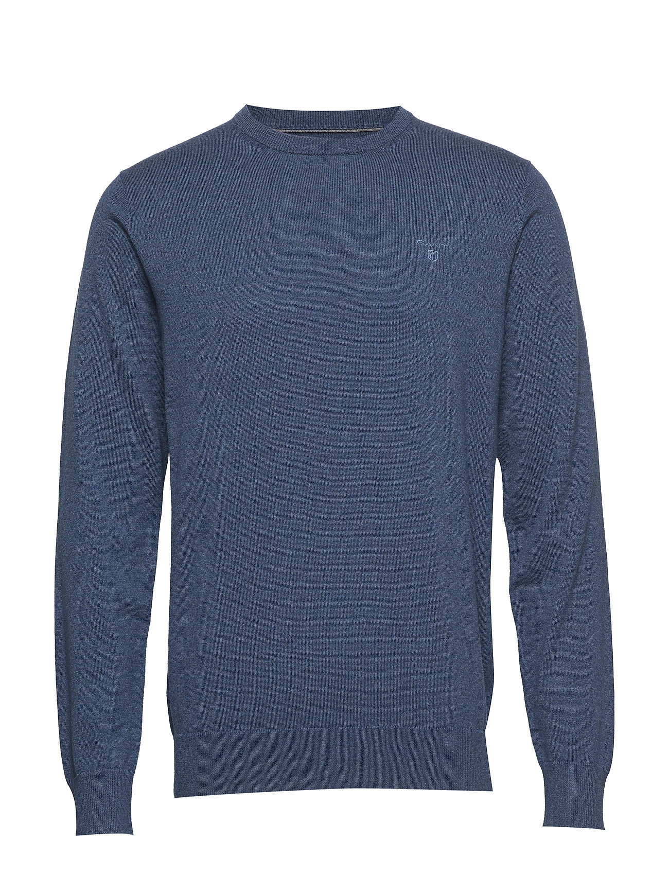 Lt Weight Cotton Crew Gebreide Trui Met Ronde Kraag Blauw Gant gant kopen in de aanbieding Lt Weight Cotton Crew Gebreide Trui Met Ronde Kraag Blauw Gant gant kopen in de aanbieding