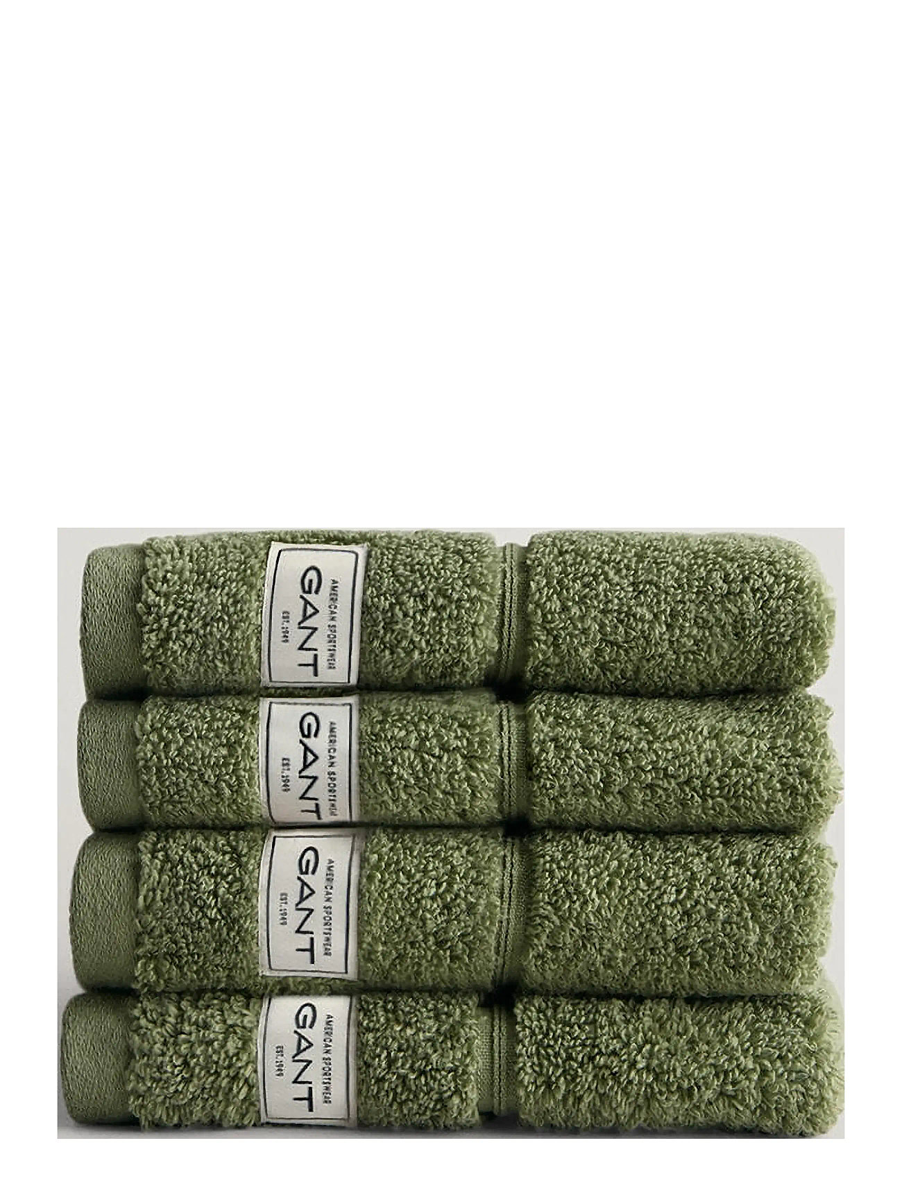 GANT Premium Towel 30X30 4-Pack Grön