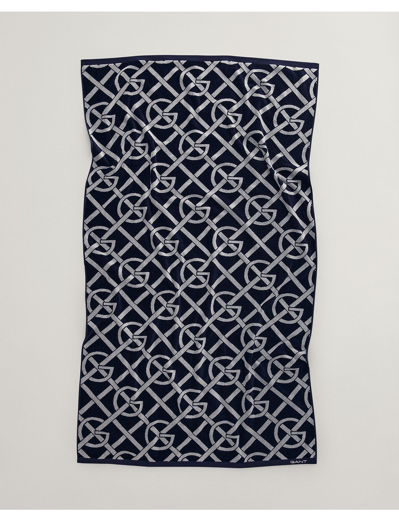 GANT G-Pattern Beach Towel Marinblå