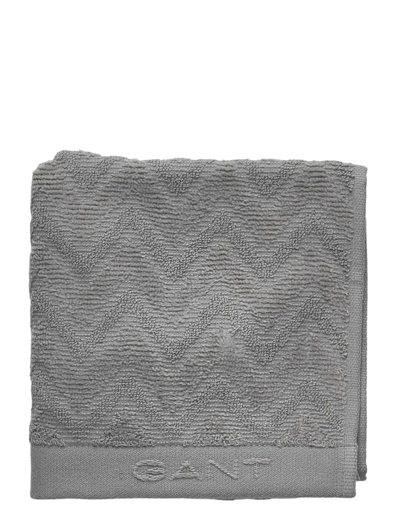 GANT Jacquard Herringbone Handtuch Grau - 30X50 - Unisex