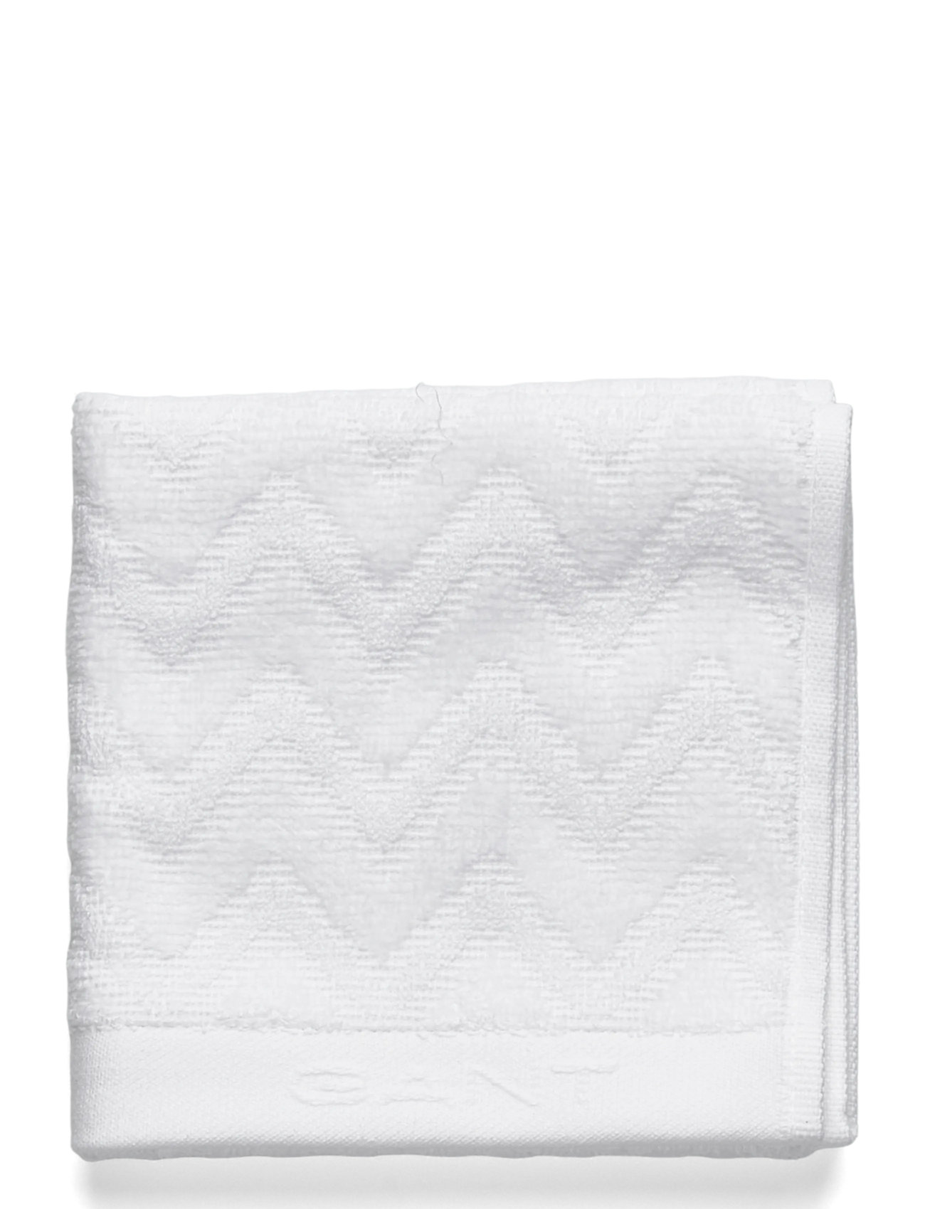 GANT Jacquard Herringbone Towel, 30X50, White, Håndklæder & Badehåndklæder > Badehåndklæder, Unisex