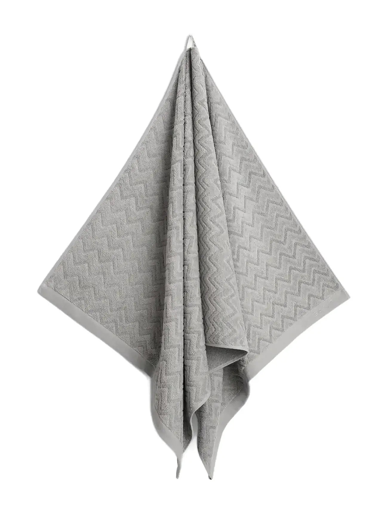 GANT Jacquard Herringbone Handtuch Grau - 70X140 - Unisex