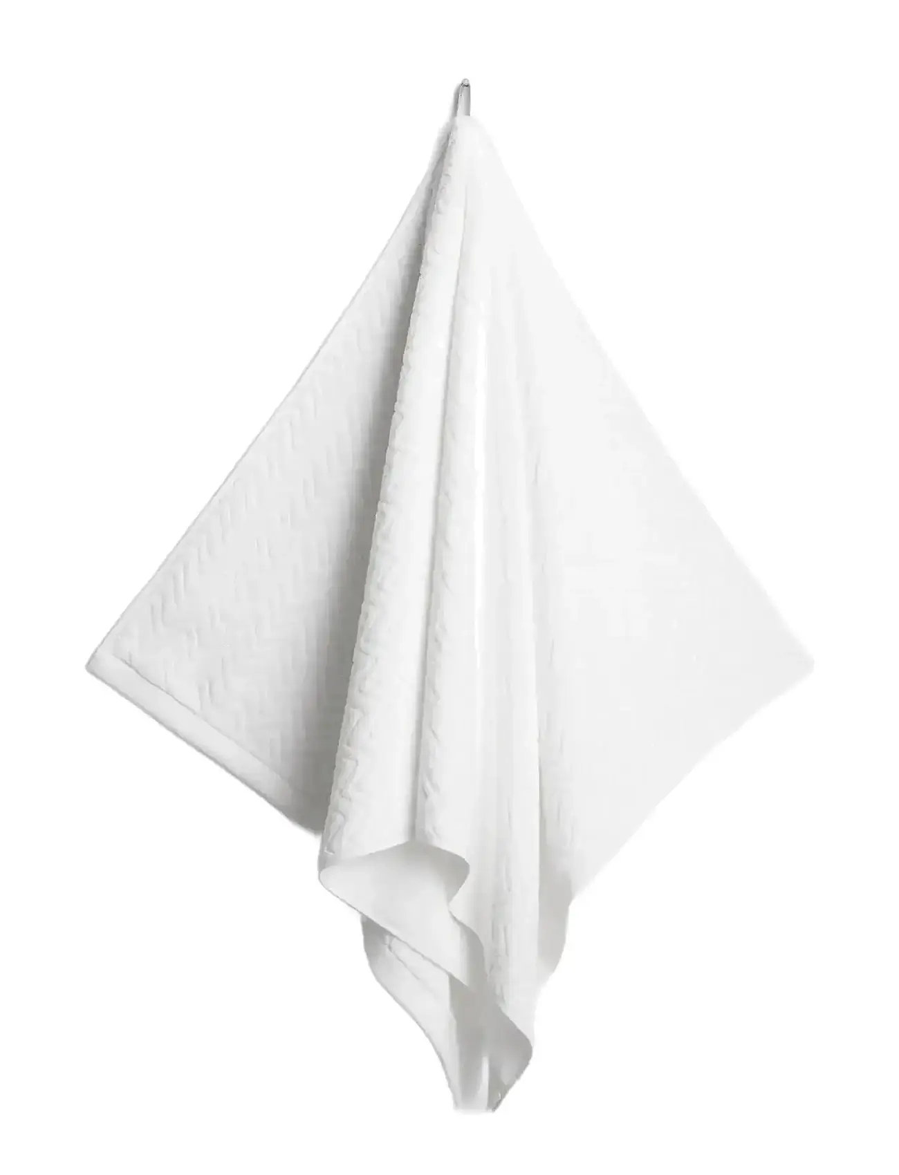 GANT Jacquard Herringbone Towel, 70X140, White, Håndklæder Og Badehåndklæder > Håndklæder, Unisex