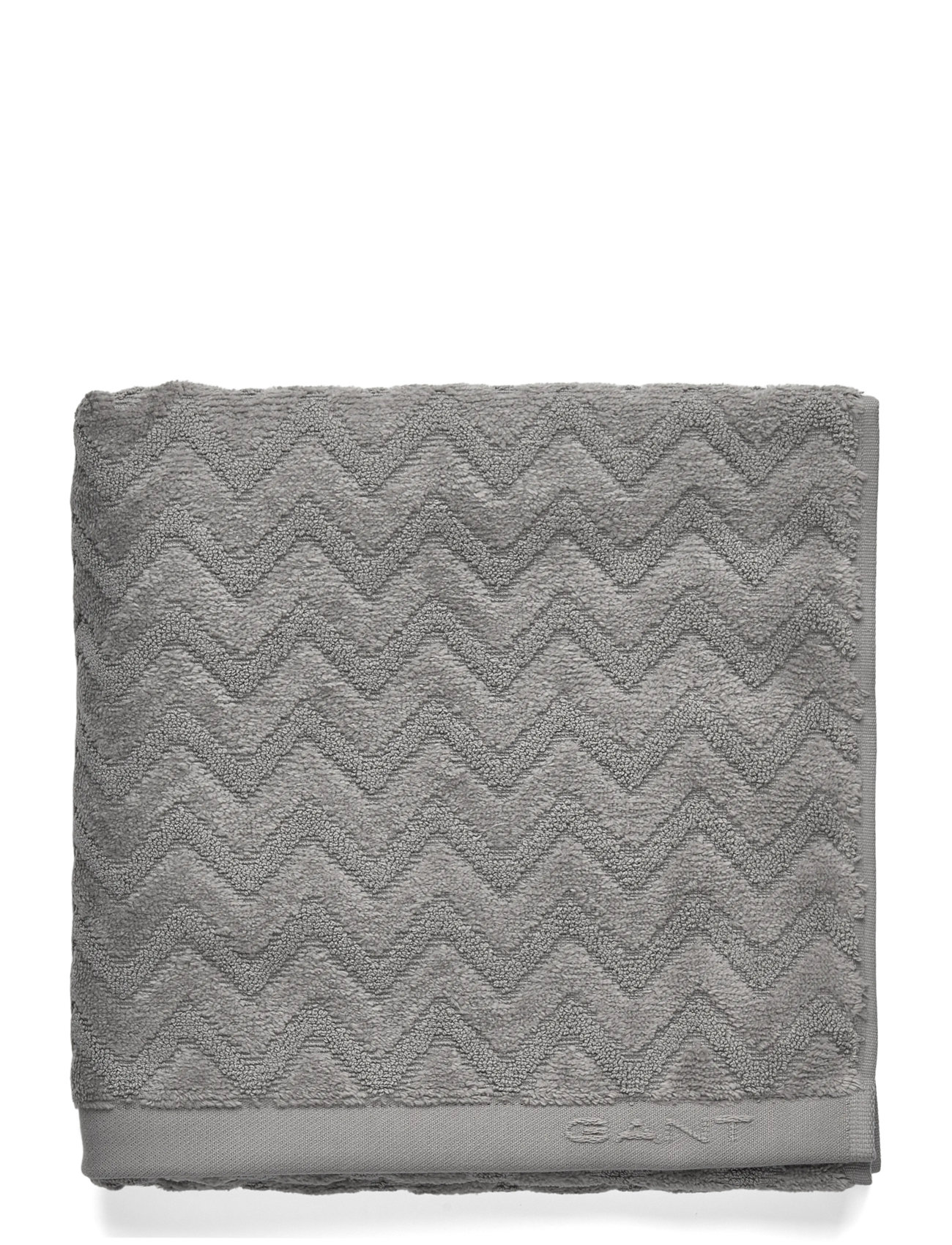 GANT Jacquard Herringbone Bath Mat Grau - 60X90 - Unisex