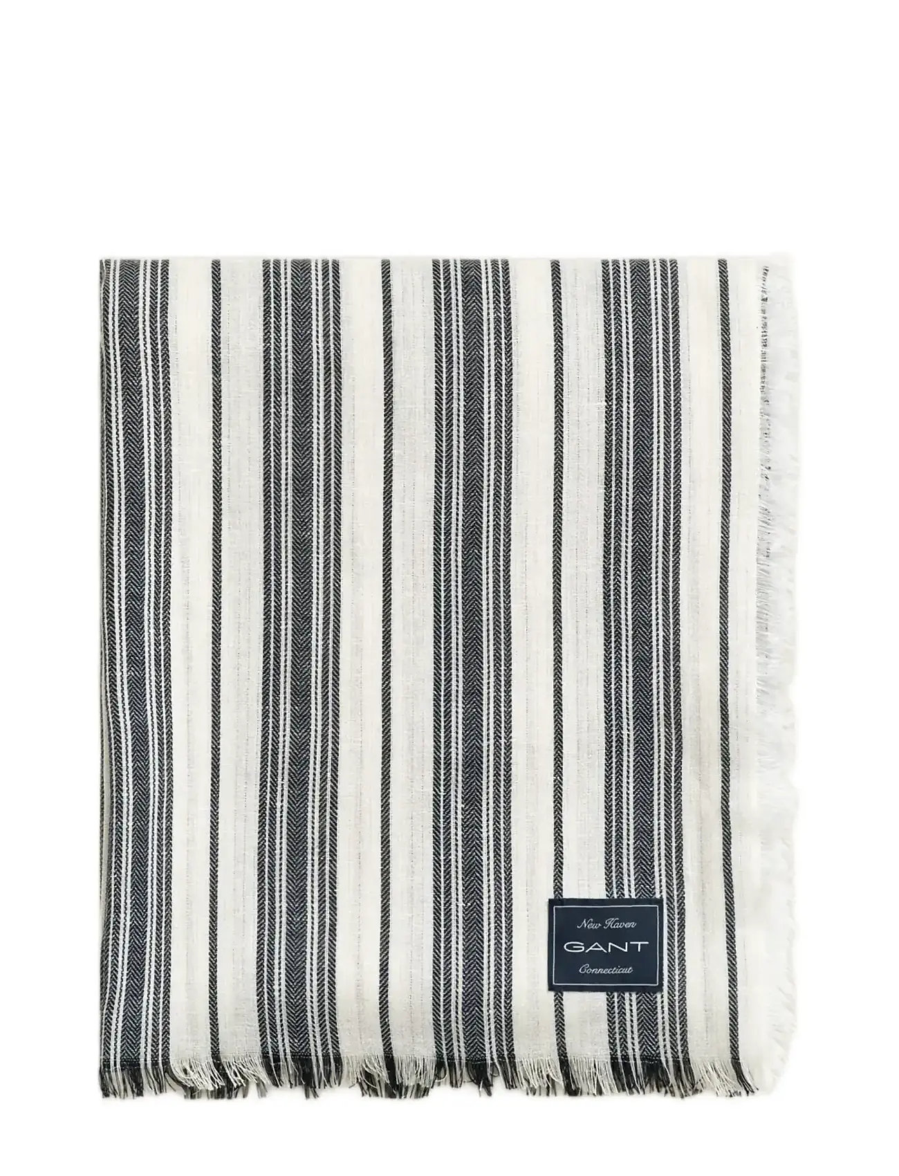 GANT Cotton Linen Yacht Throw, 130X180, White, Puder & Tæpper > Tæpper & Plaider, Unisex