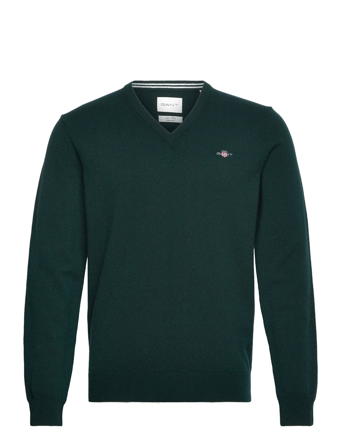 Superfine Lambswool V-Neck Green GANT 152073