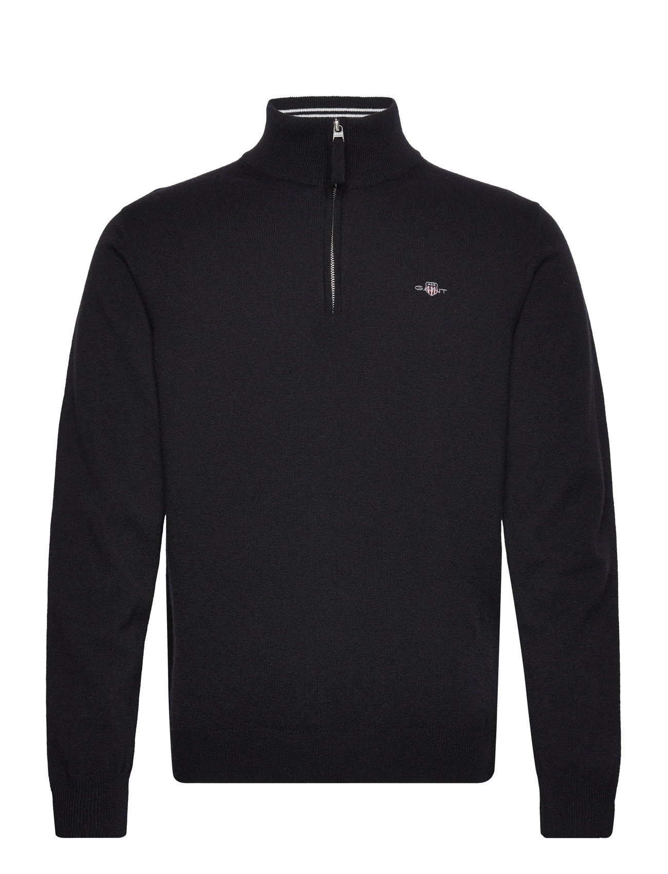 Superfine Lambswool Half Zip Black GANT