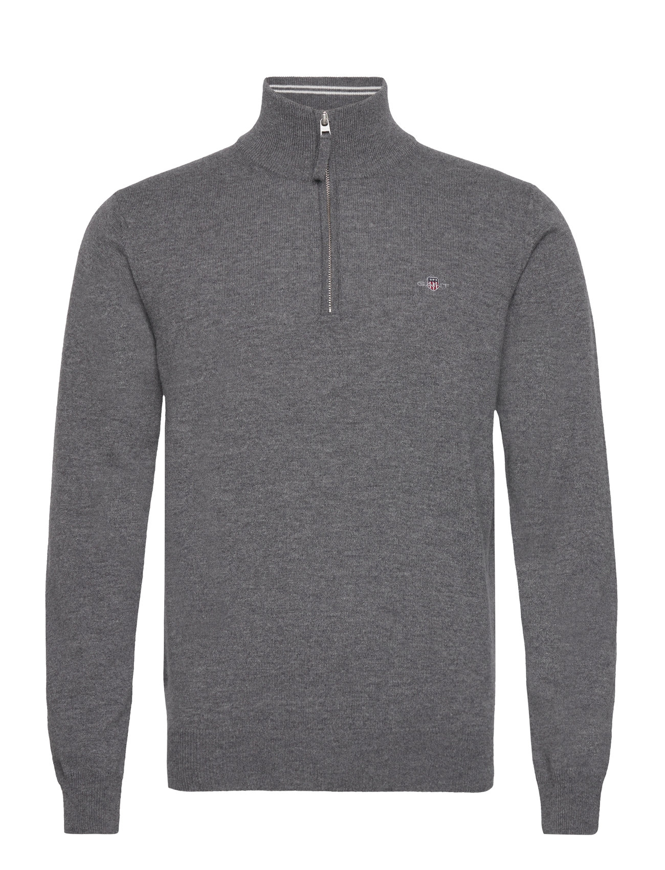 Superfine Lambswool Half Zip Grey GANT