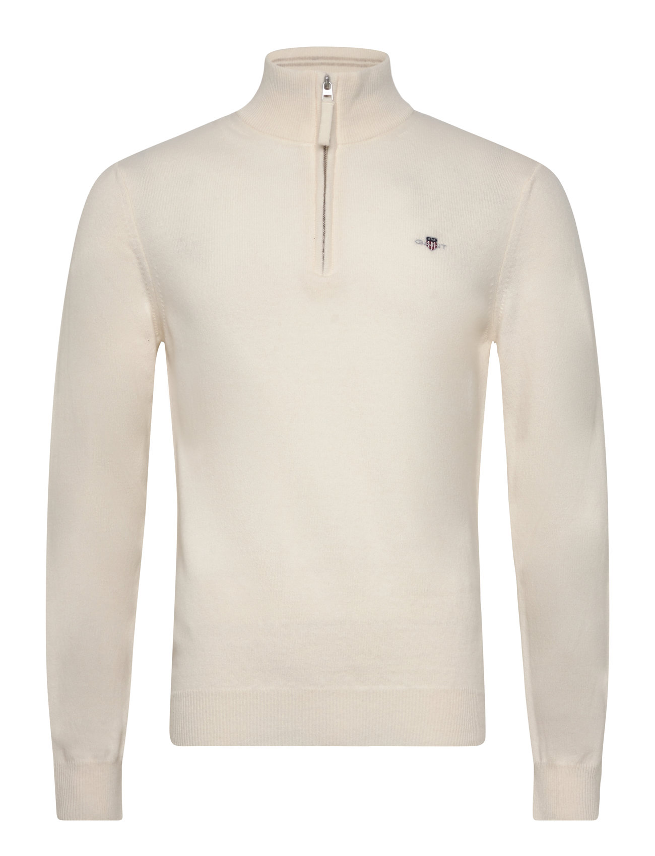 Superfine Lambswool Half Zip Cream GANT