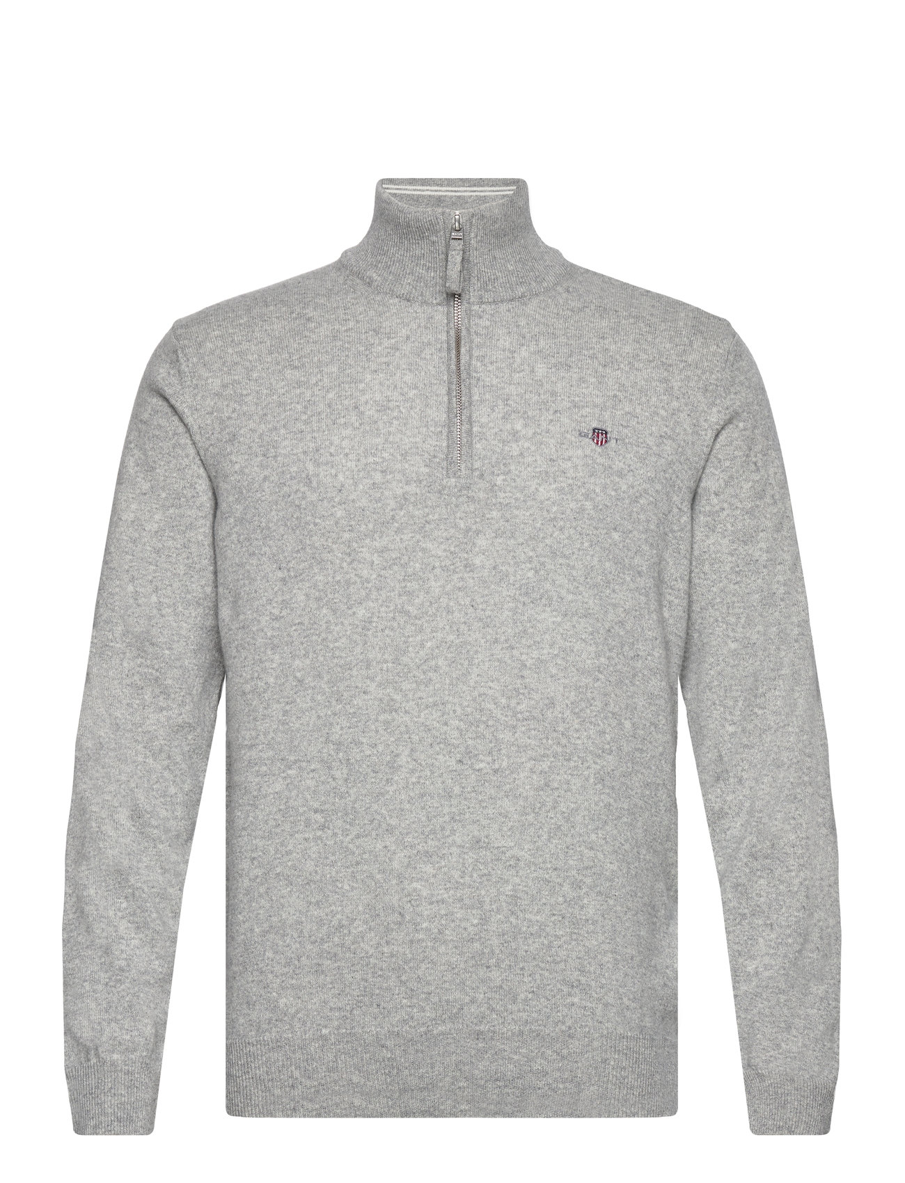 Superfine Lambswool Half Zip Grey GANT