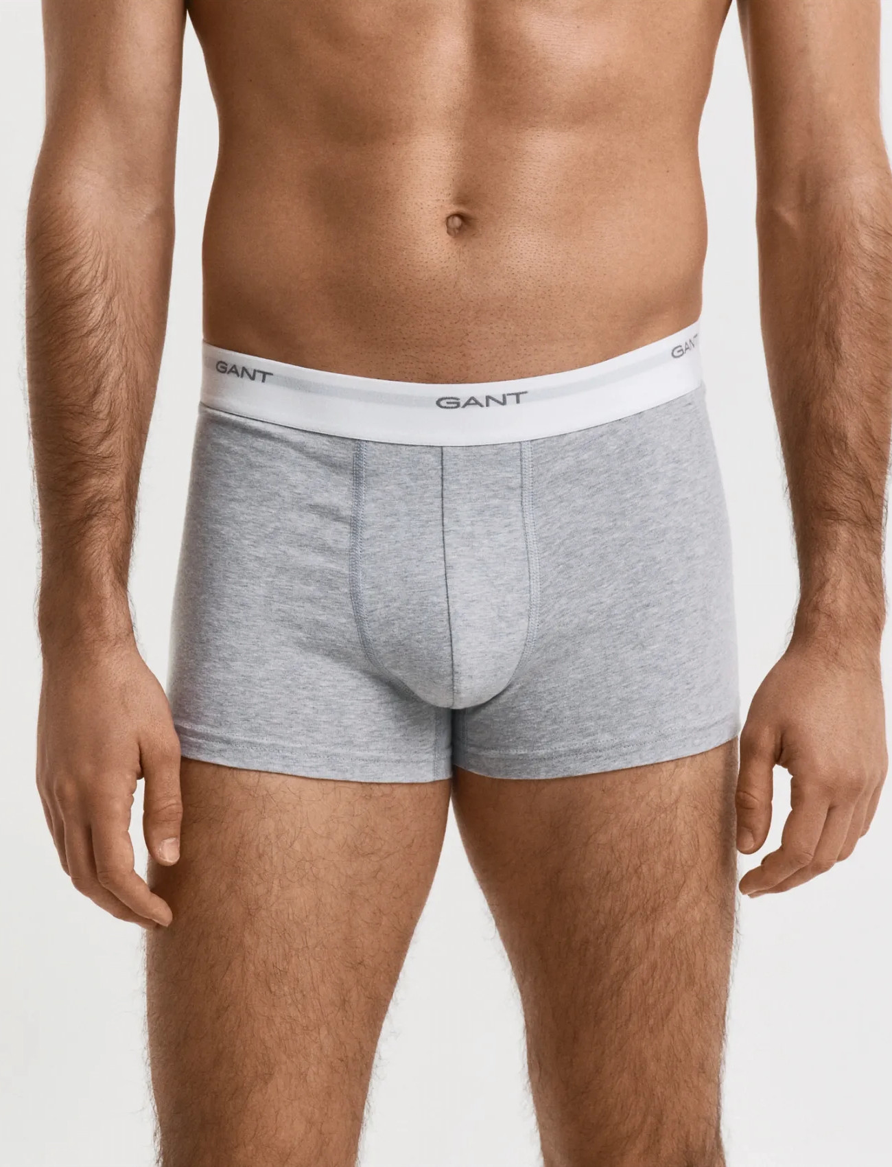 GANT Core Trunk 3-Pack, L, Grey, Undertøj > Boksere, Herre