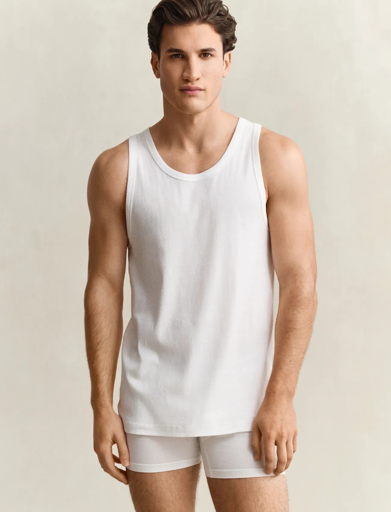 GANT Tank Top 2-Pack, XXL, White, T-Shirts > Uden Ærmer, Herre