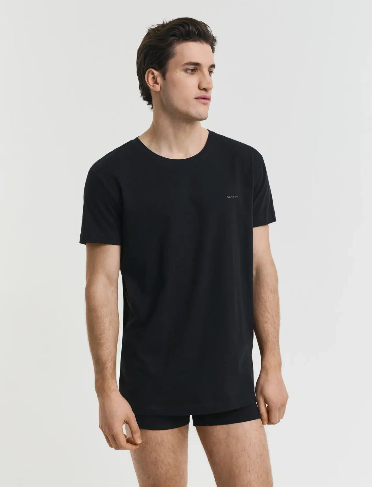 GANT C-Neck T-Shirt 2-Pack, S, White, T-Shirts > Kortærmede, Herre