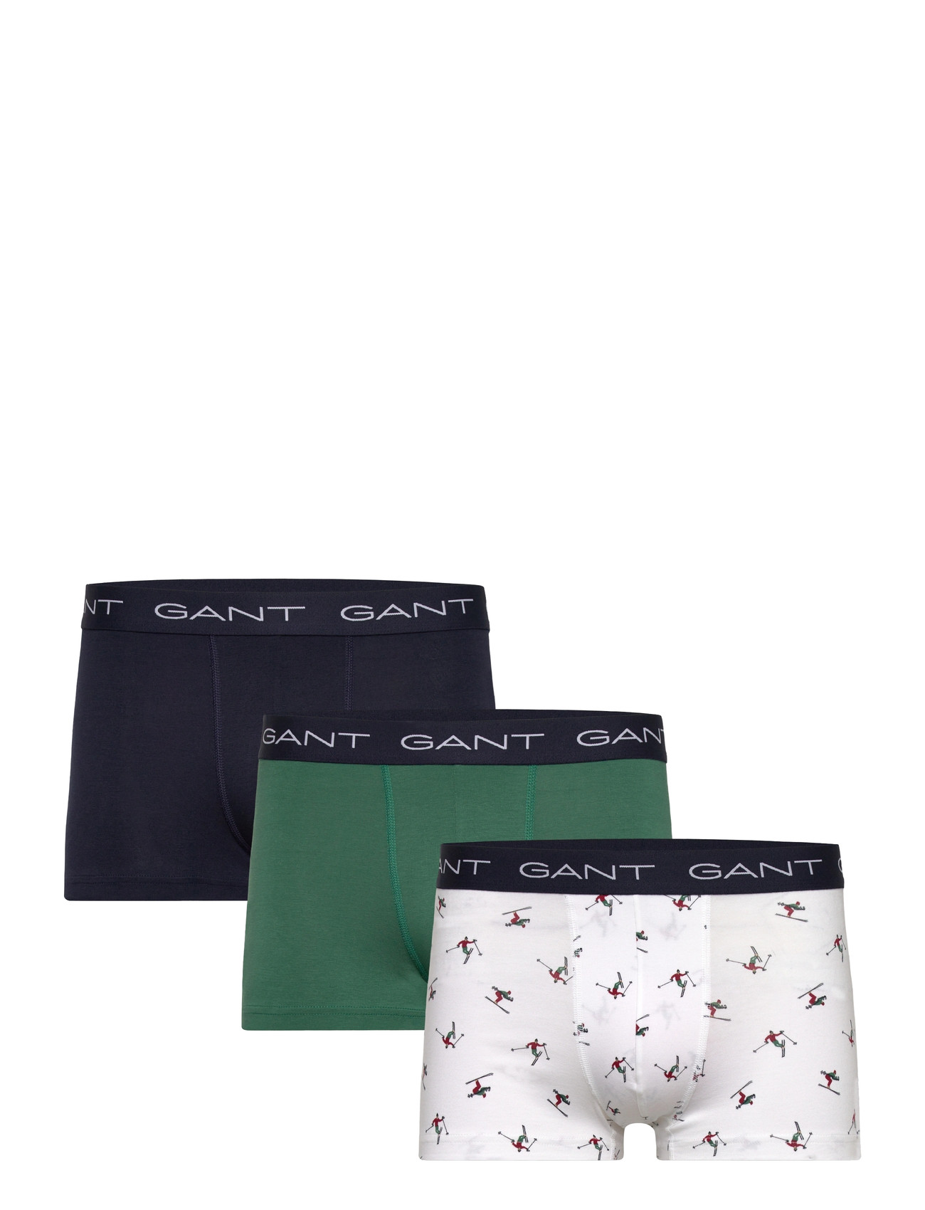 GANT Skier Print Trunk 3-Pack Gb Navy - XXL - Herren