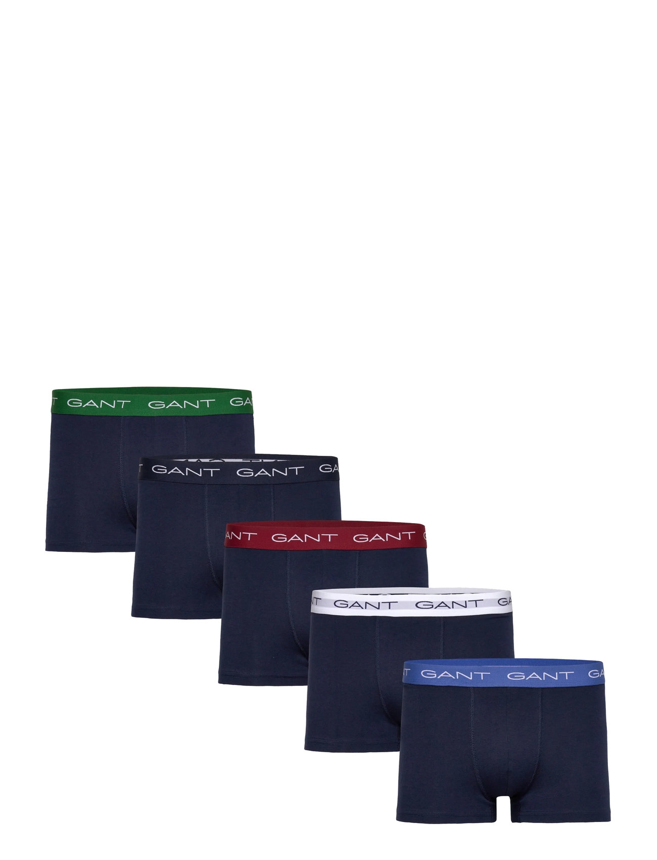 GANT Trunk 5-Pack, XL, Navy, Designere > Boksershorts, Herre