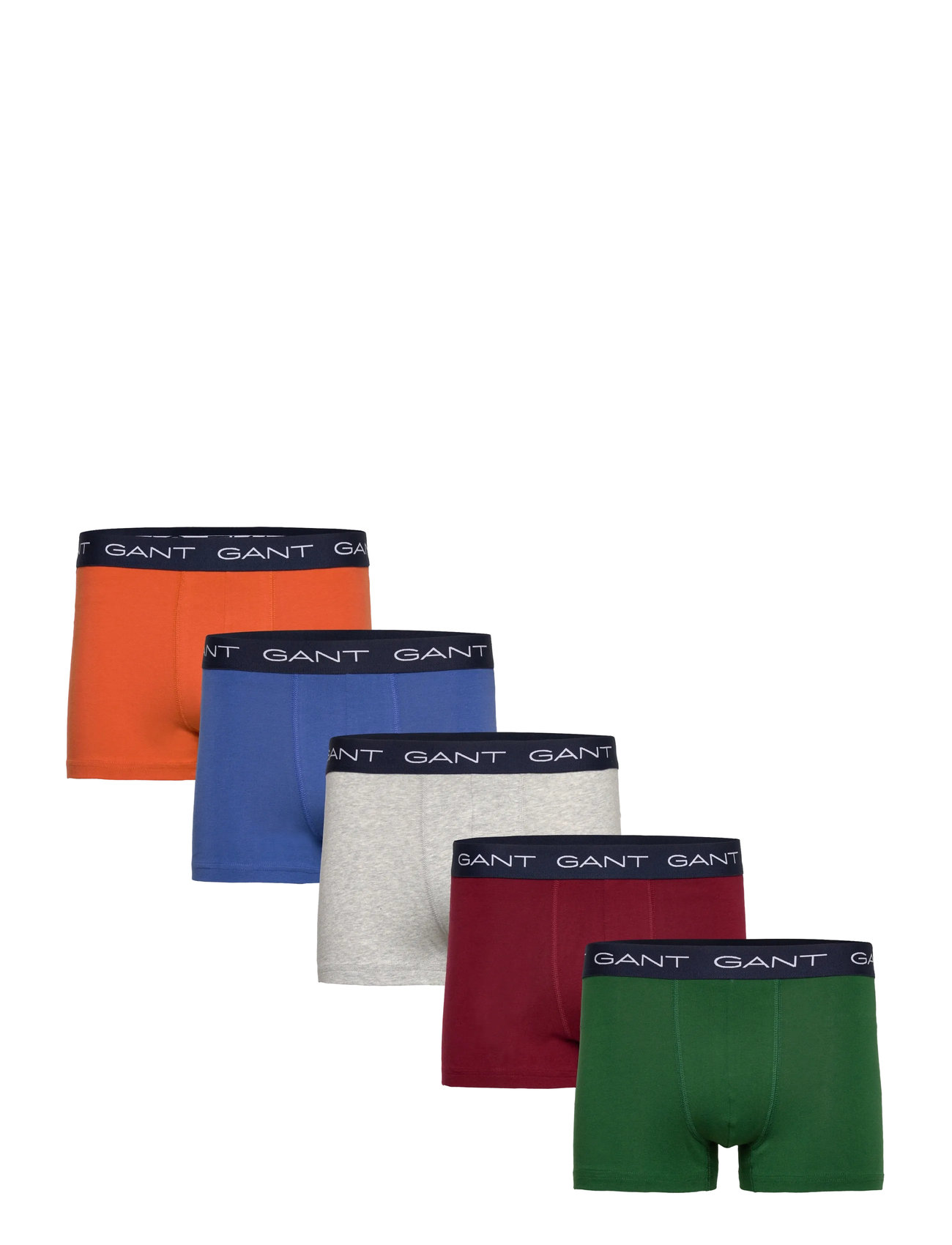 GANT Trunk 5-Pack, L, Blue, Designere > Boksershorts, Herre