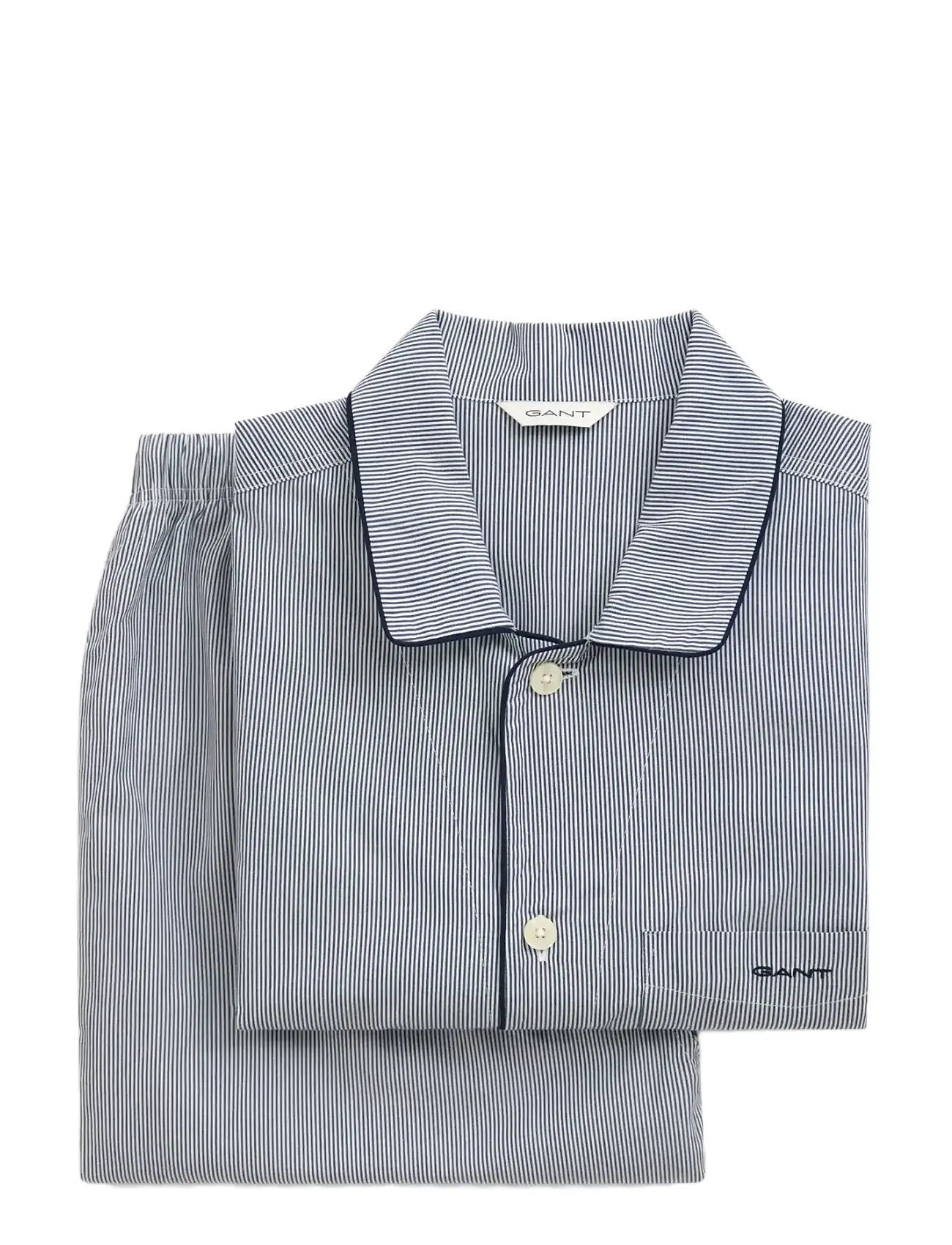 GANT Stripe Pj Set Shirt Und Hosen Blau - L - Herren
