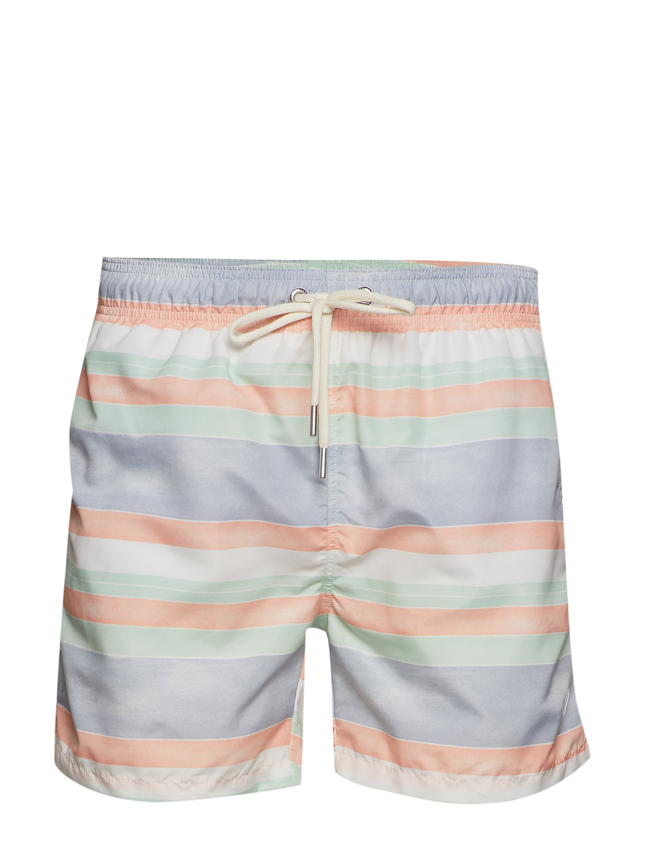 peach swim shorts