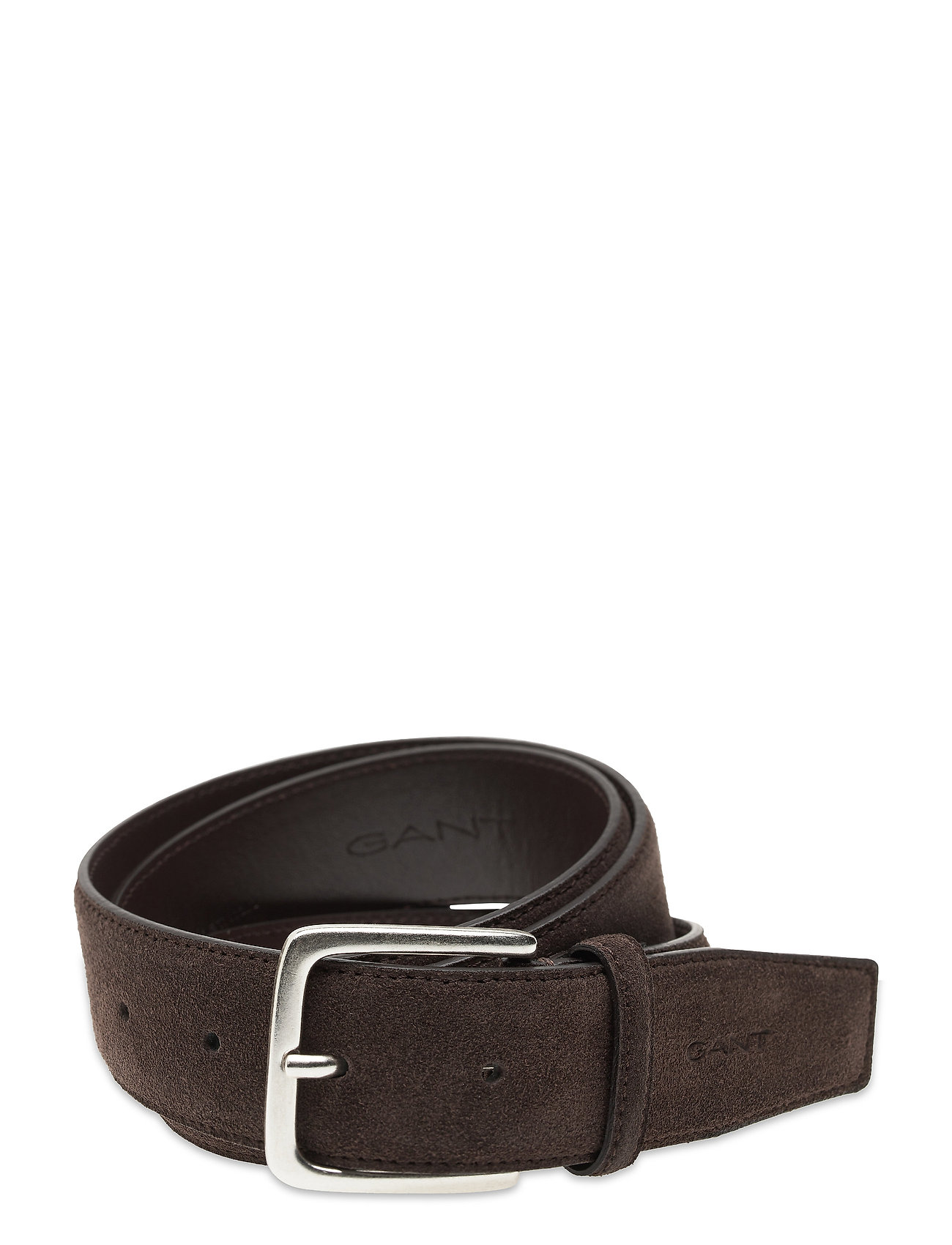 GANT - CLASSIC SUEDE BELT - classic belts - dark brown - 0